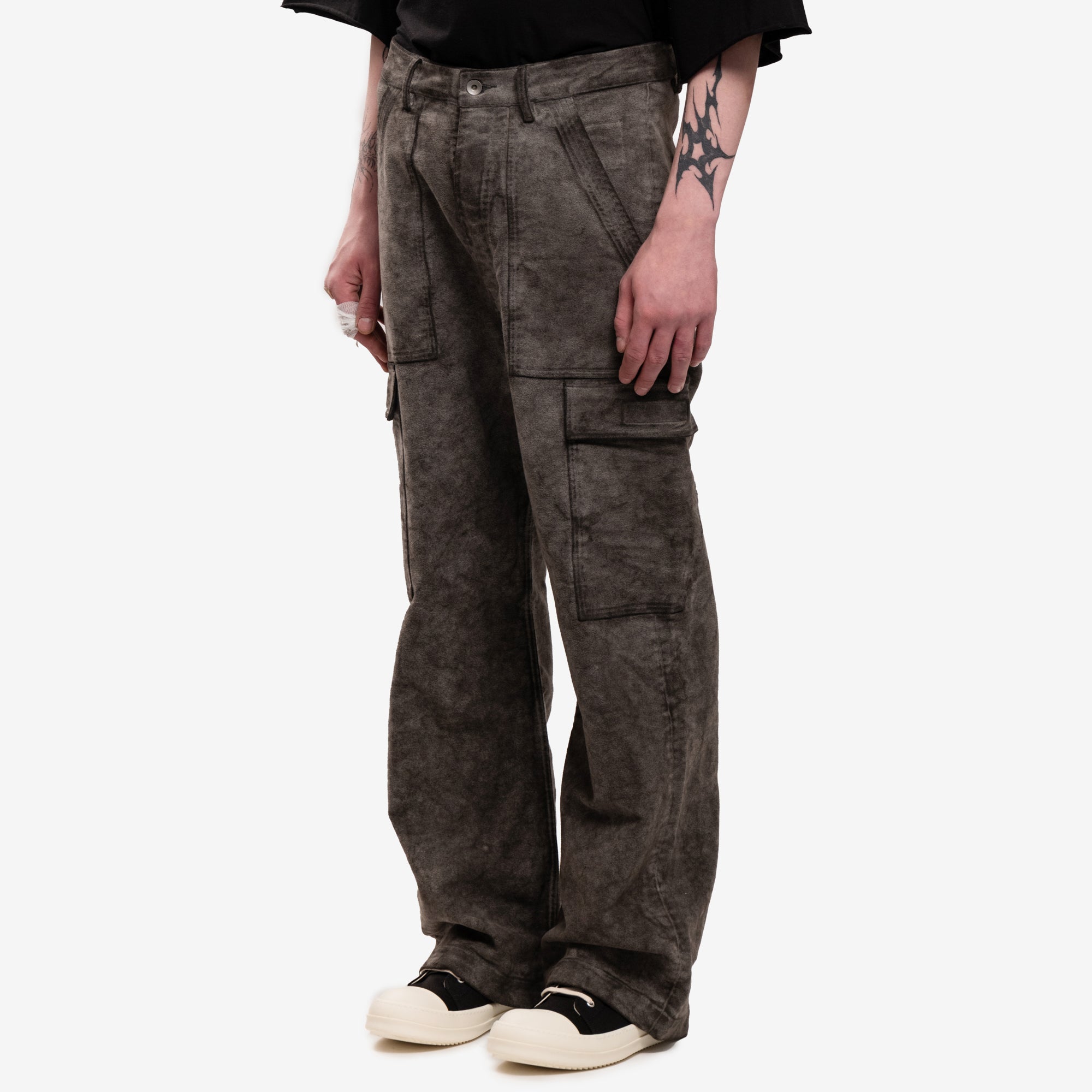 Rick Owens DRKSHDW Cargo Trousers Dust - 3
