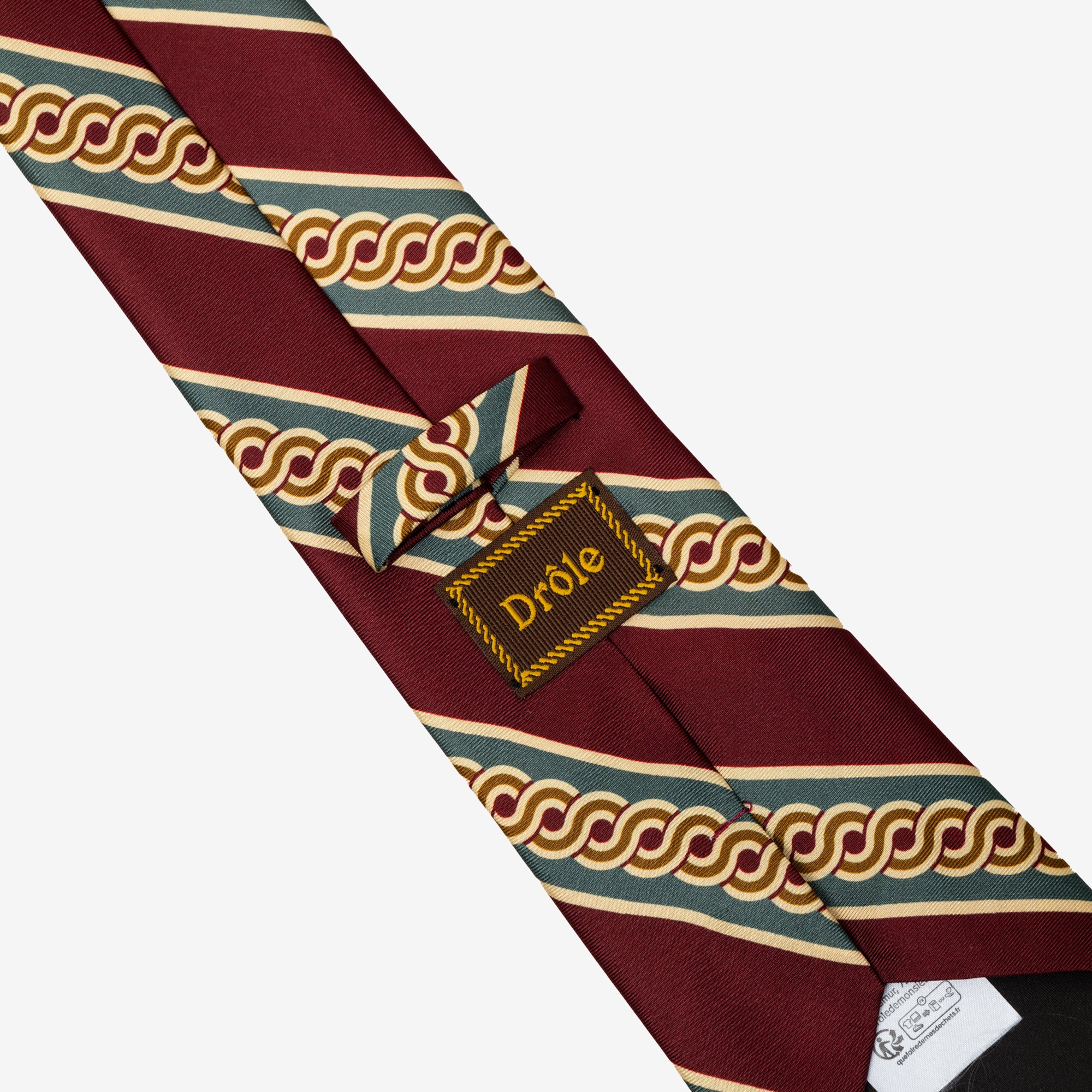 Drôle de Monsieur La Cravate Tresses Bordeaux - 2