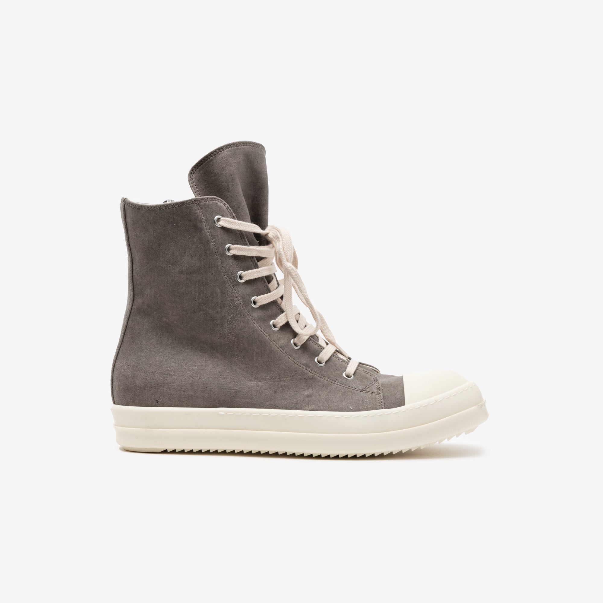 Rick Owens DRKSHDW High - Top Sneaks Dust/Milk/Milk - 3