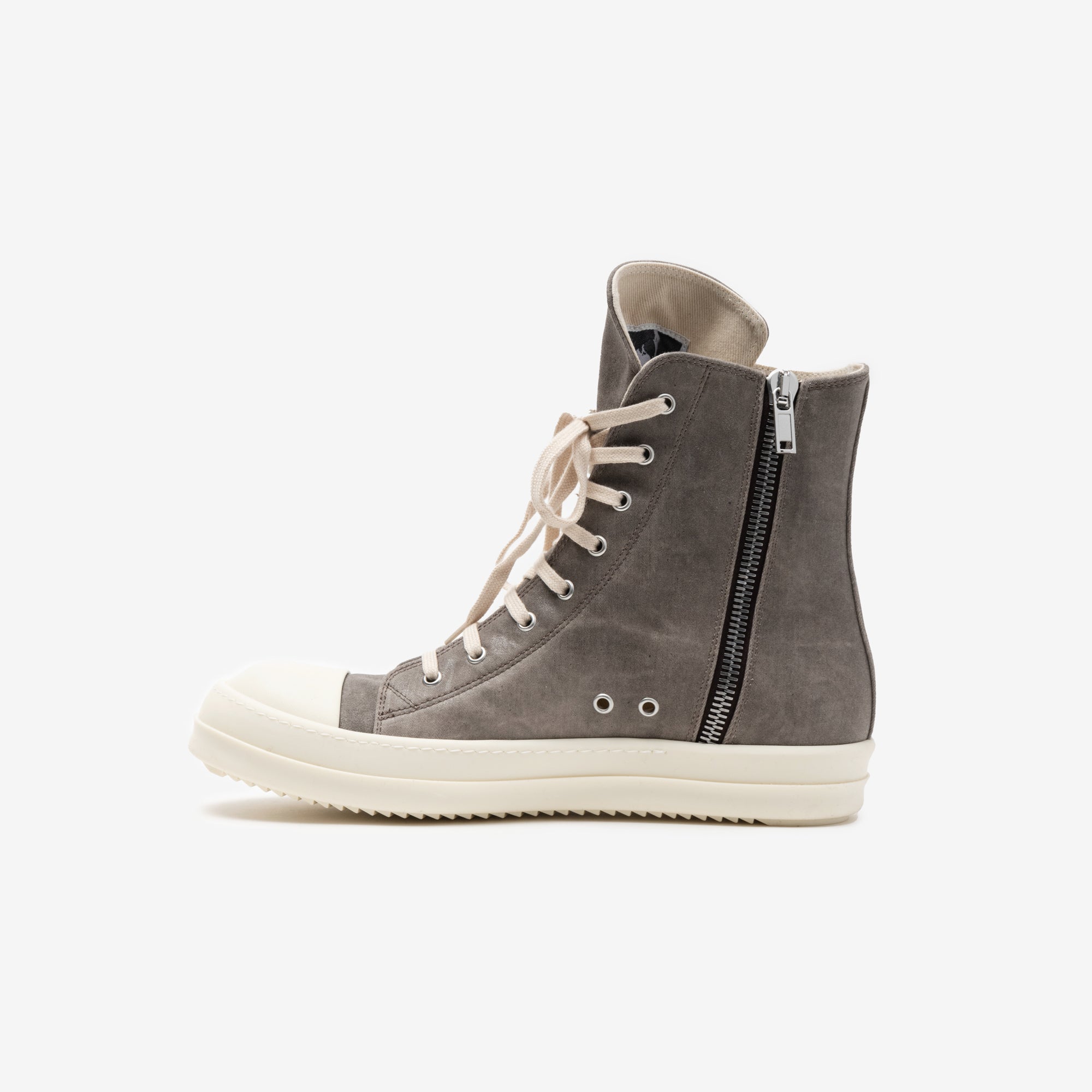 Rick Owens DRKSHDW High - Top Sneaks Dust/Milk/Milk - 4