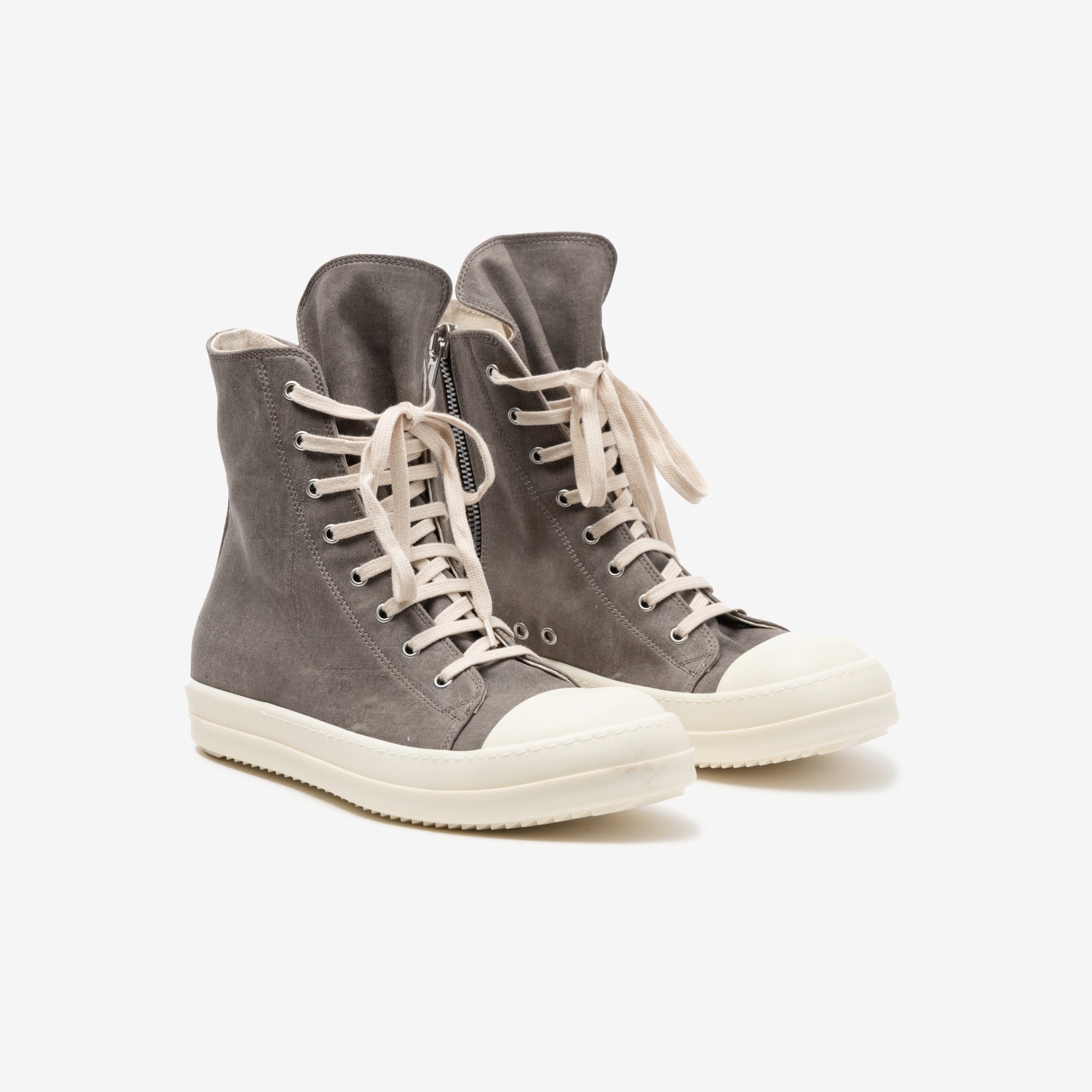 Rick Owens DRKSHDW High - Top Sneaks Dust/Milk/Milk - 1