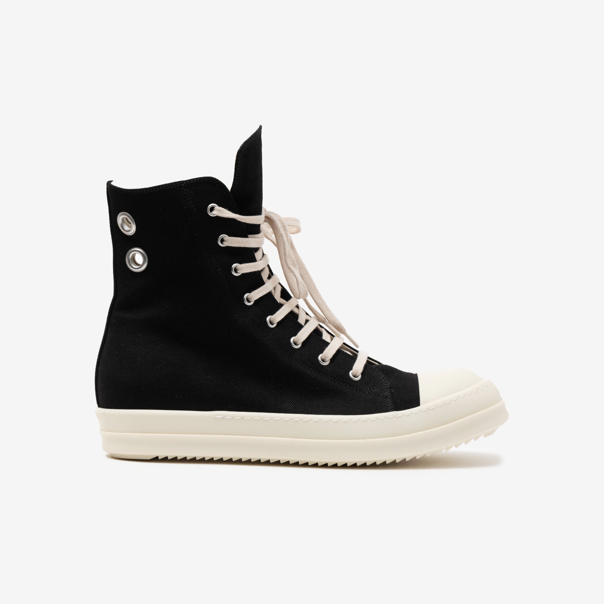 Rick Owens DRKSHDW High - Top Sneaks Black/Milk/Milk - 3