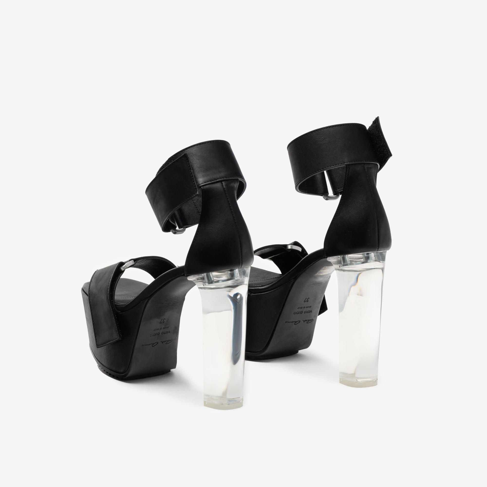 Rick Owens Womens Strap Sandal 65 Black - 5