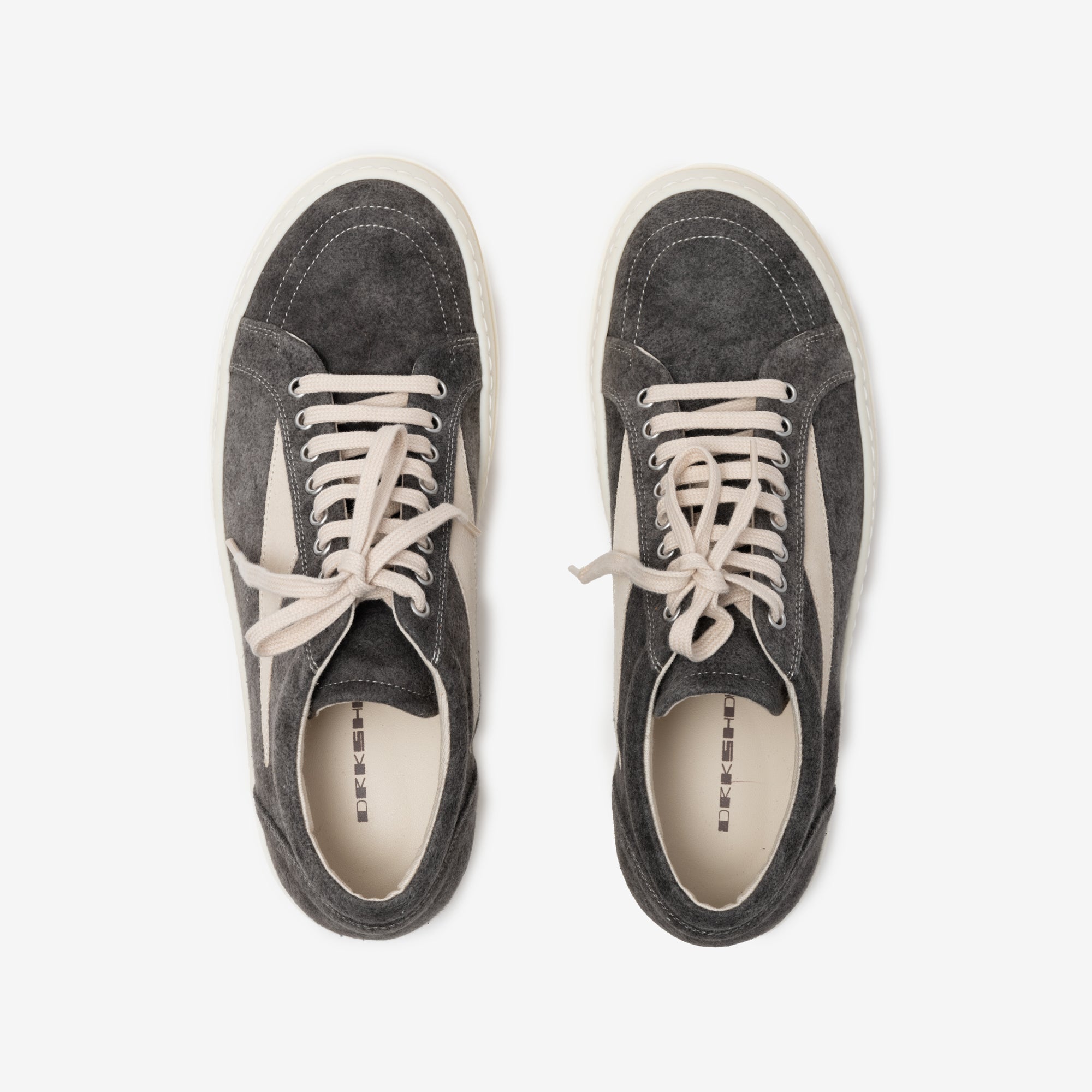 Rick Owens DRKSHDW Vintage Sneaks Dust/Milk/Milk - 6