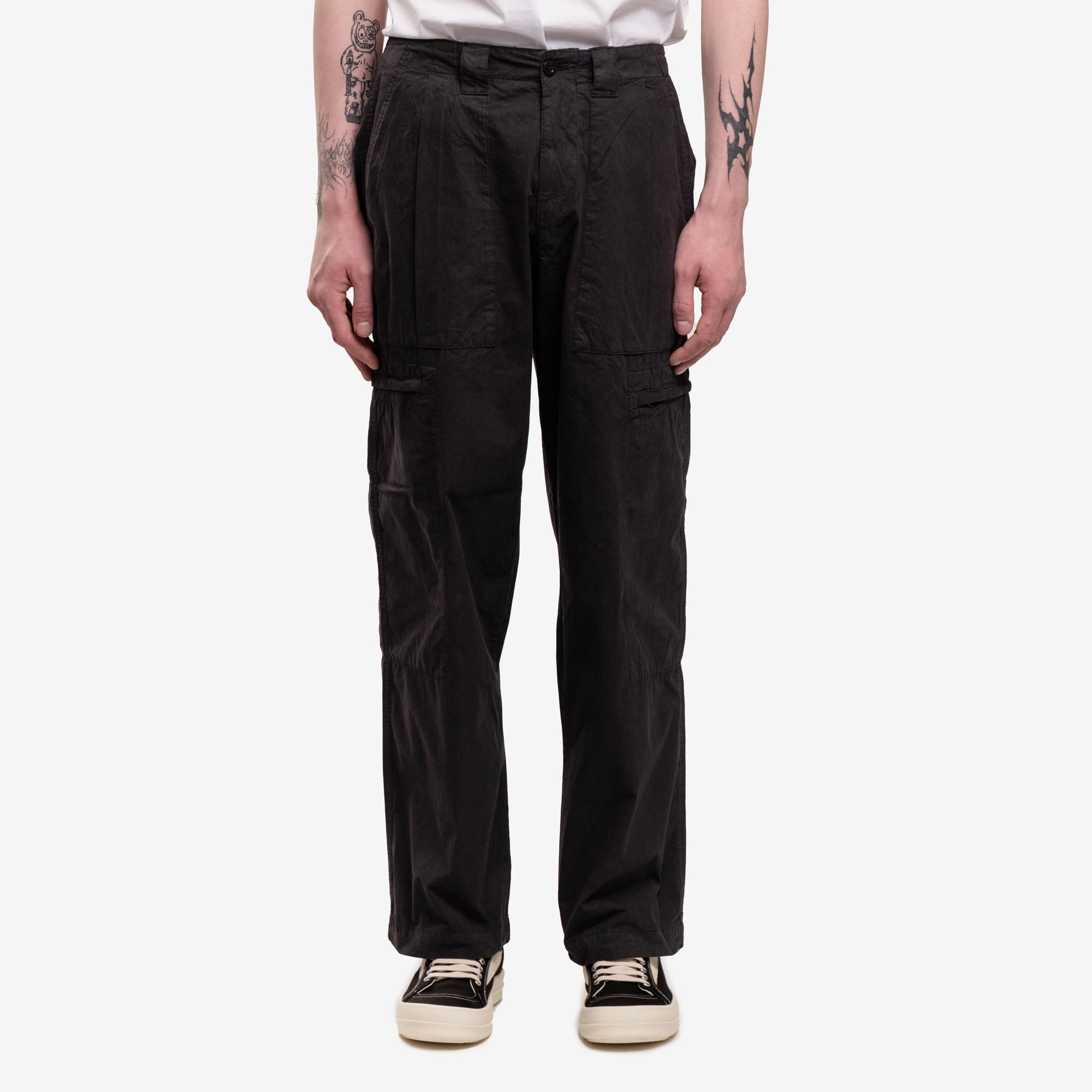 C.P. Company Microreps Loose Utility Pants Black Sand - 1