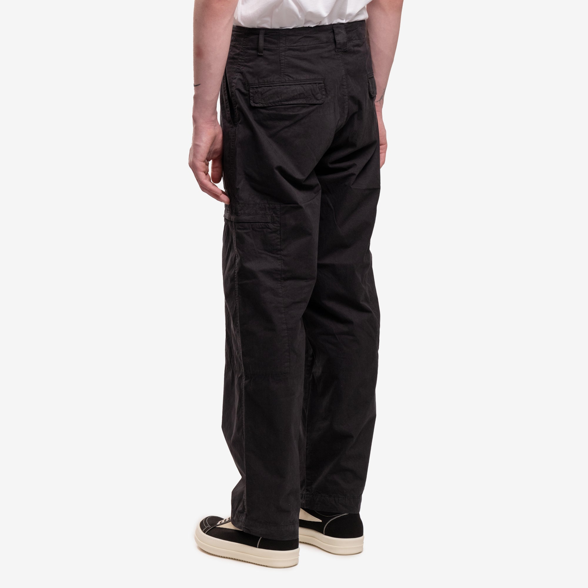 C.P. Company Microreps Loose Utility Pants Black Sand - 4