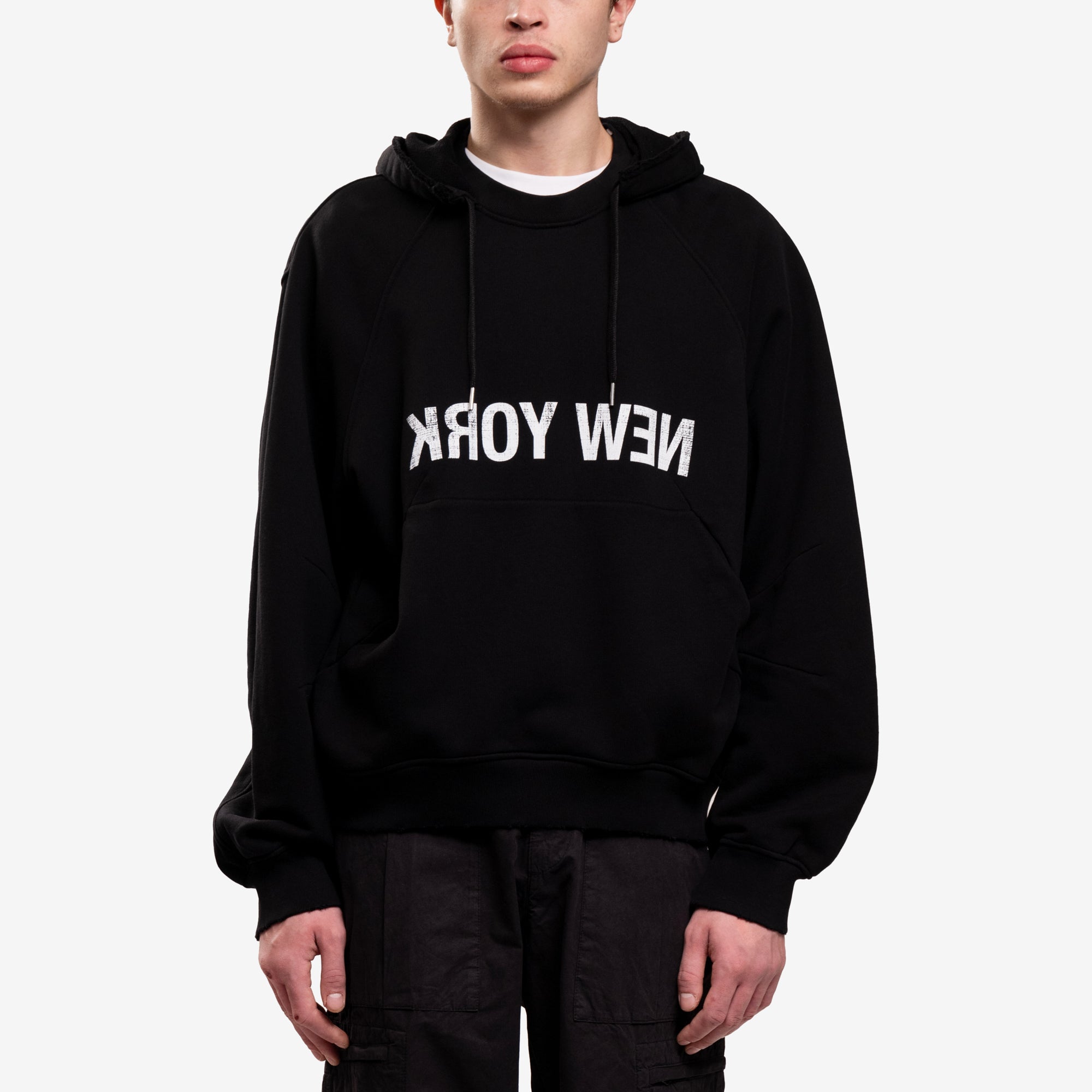 Helmut Lang Reverse New York Hoody Black - 1