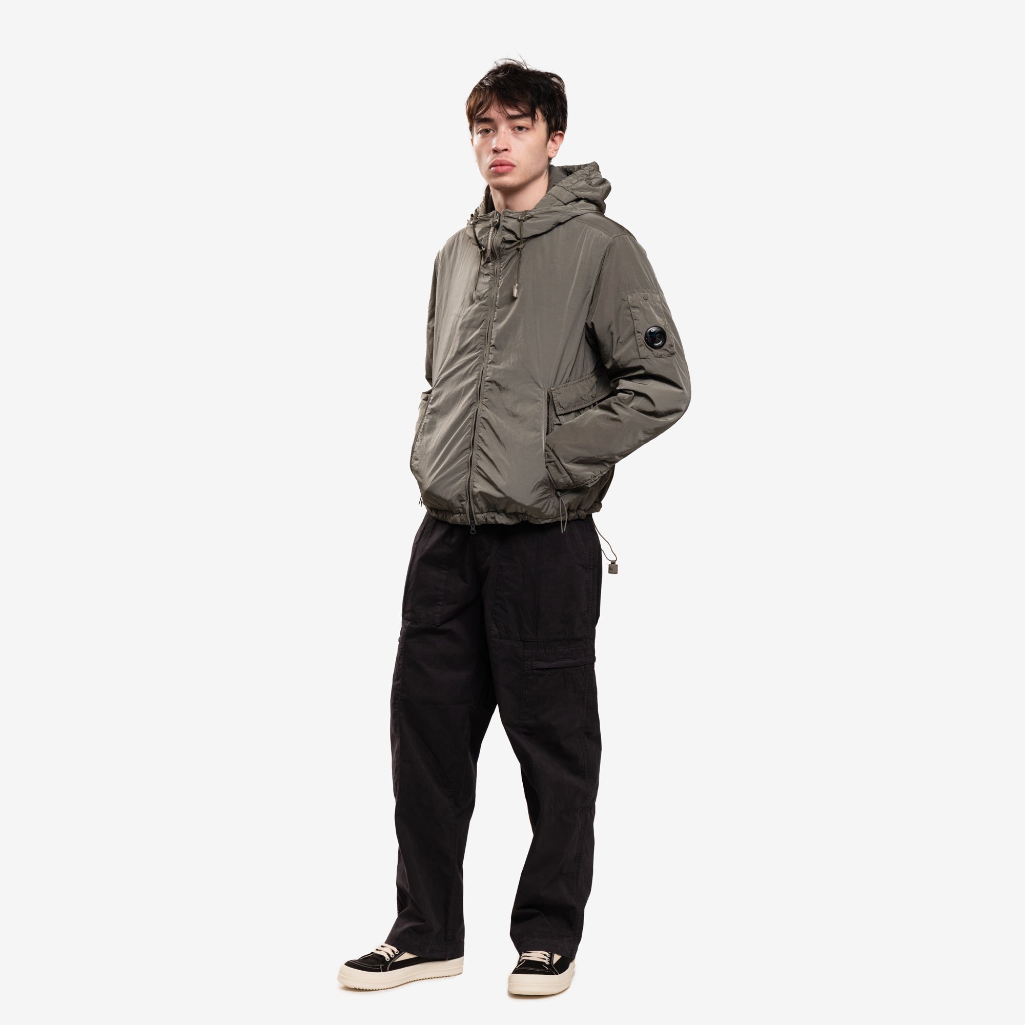 C.P. Company Chrome - R Hooded Utility Jacket Grape Leaf - 2