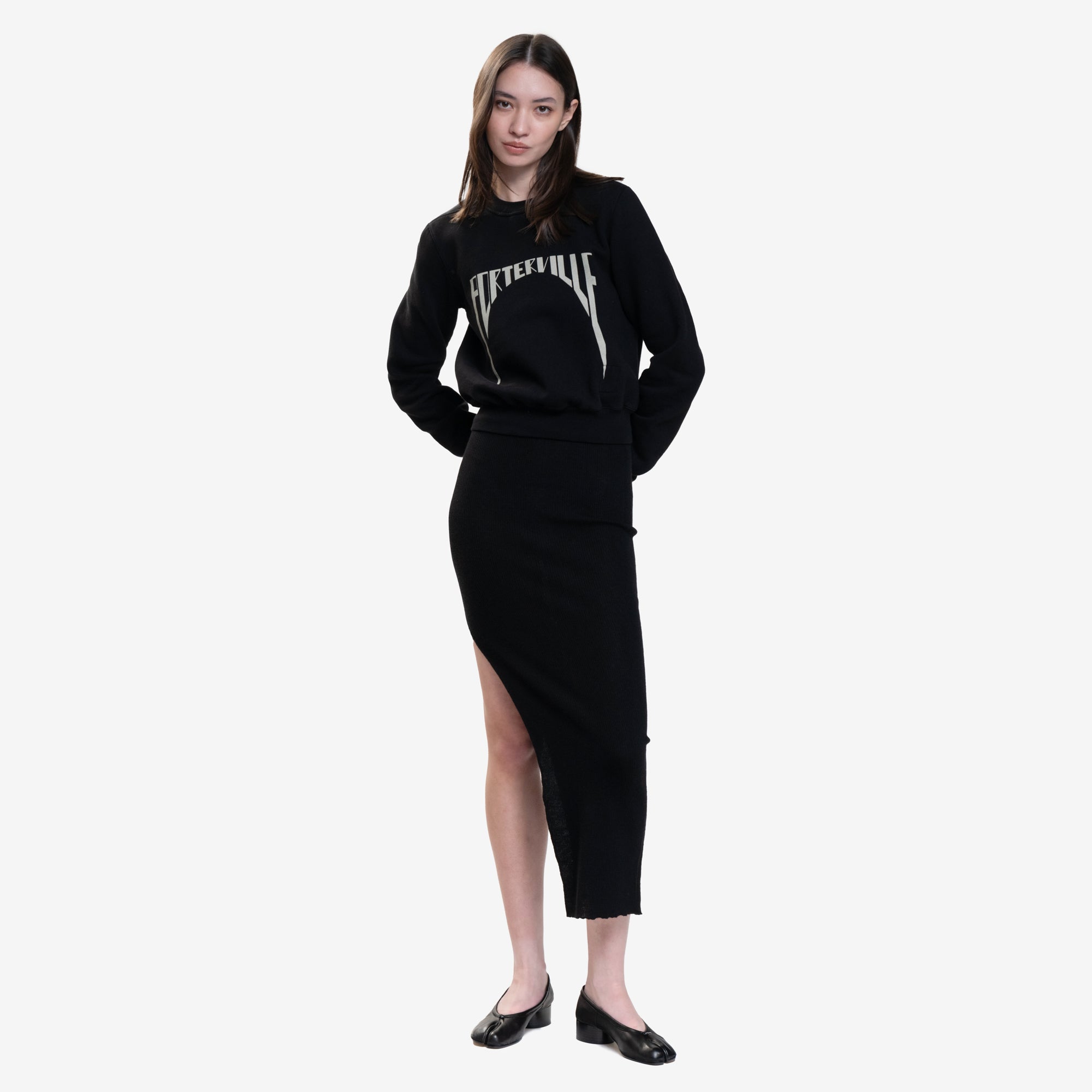 Photo of Rick Owens DRKSHDW Womens Cropped Sweatshirt - 2