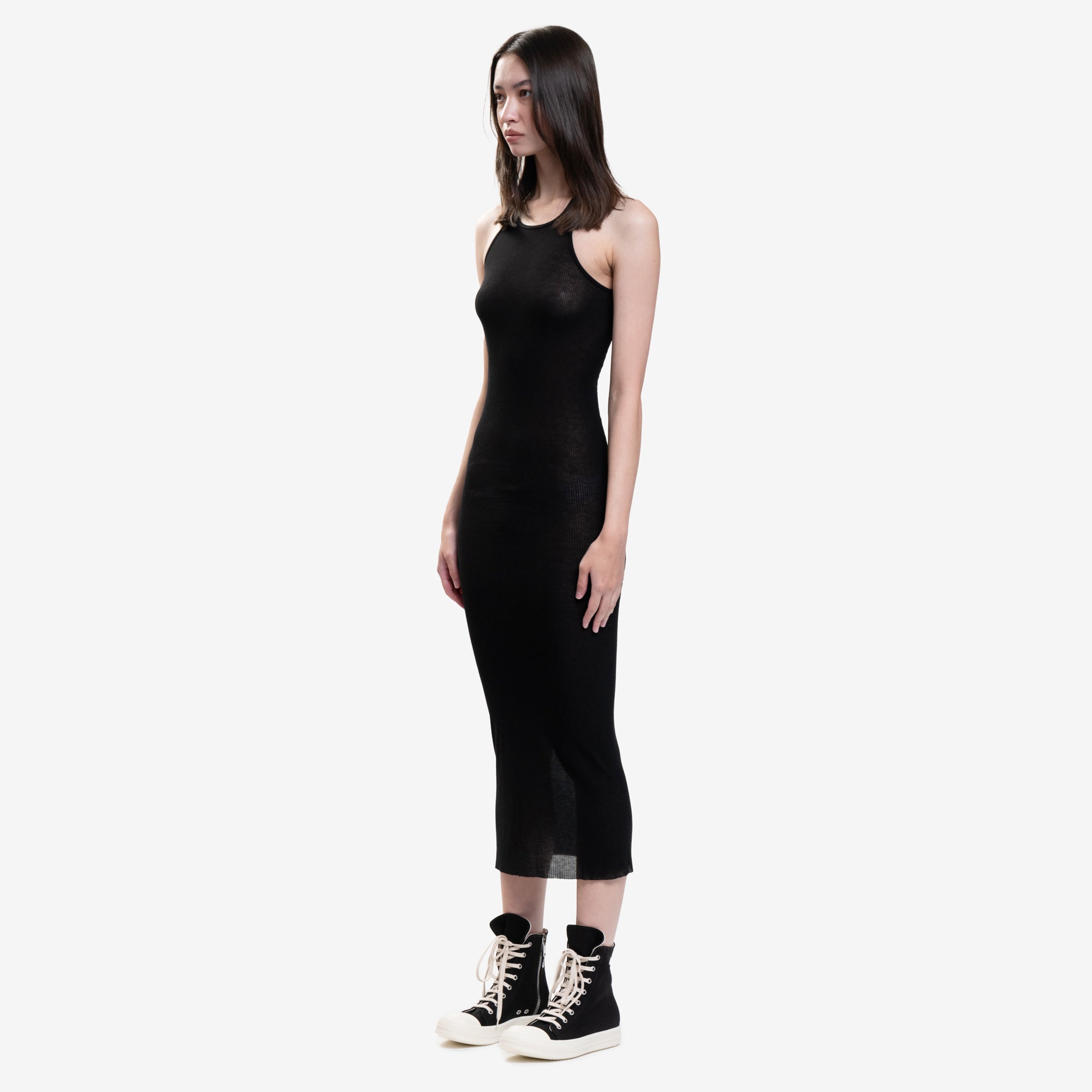 Rick Owens Womens Black Tank Dress Black - 3