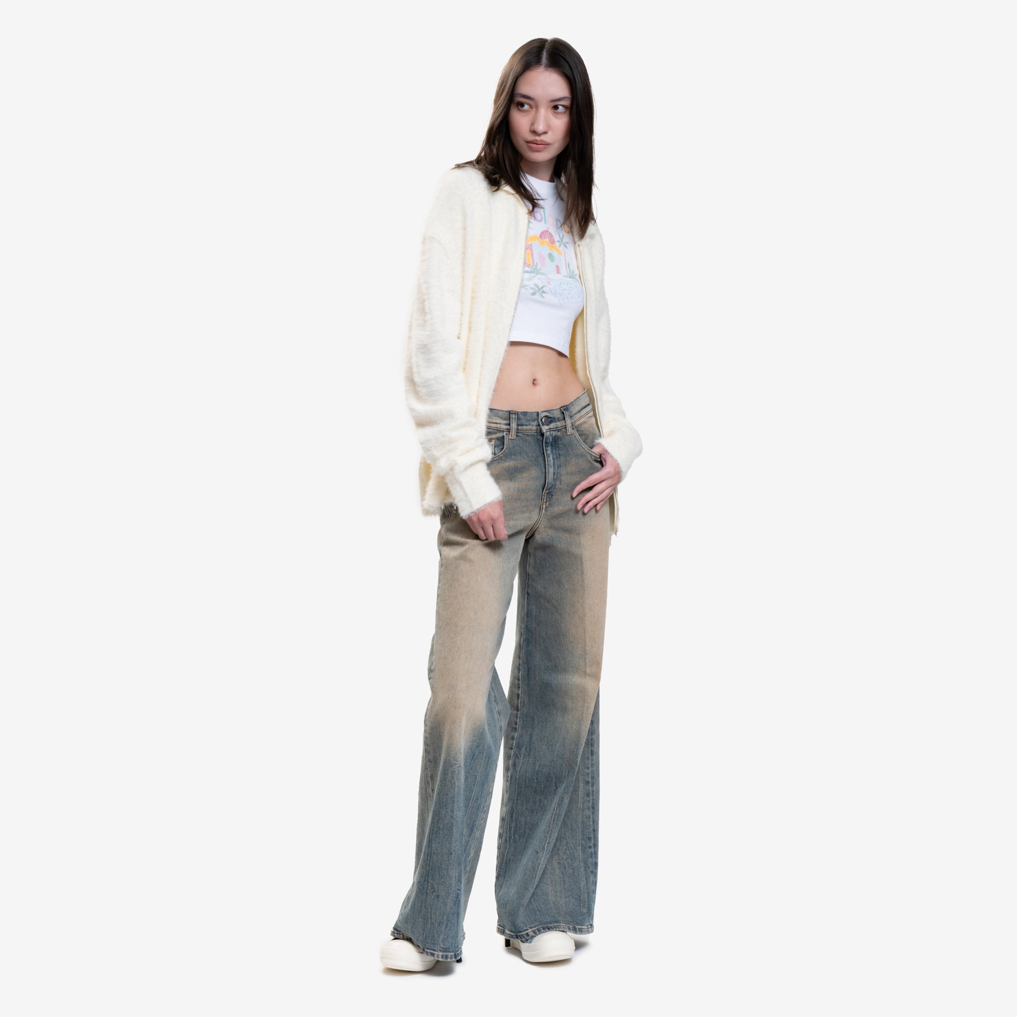 Photo of KidSuper Fuzzy Zip Sweater - 2
