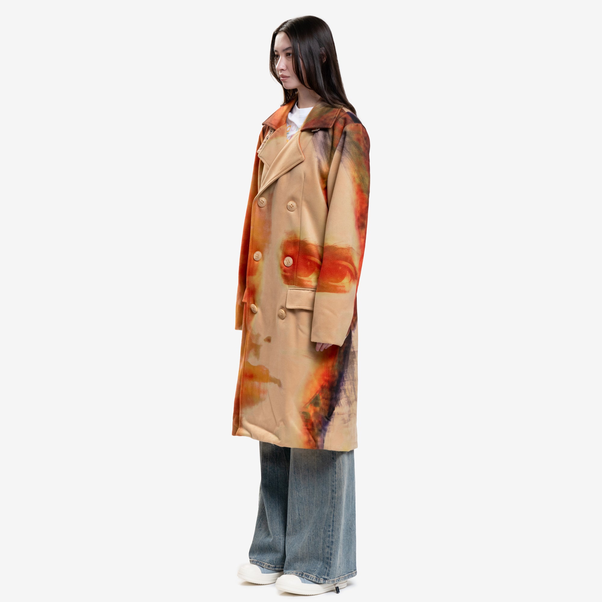 KidSuper Girl Face Overcoat Multi - 7