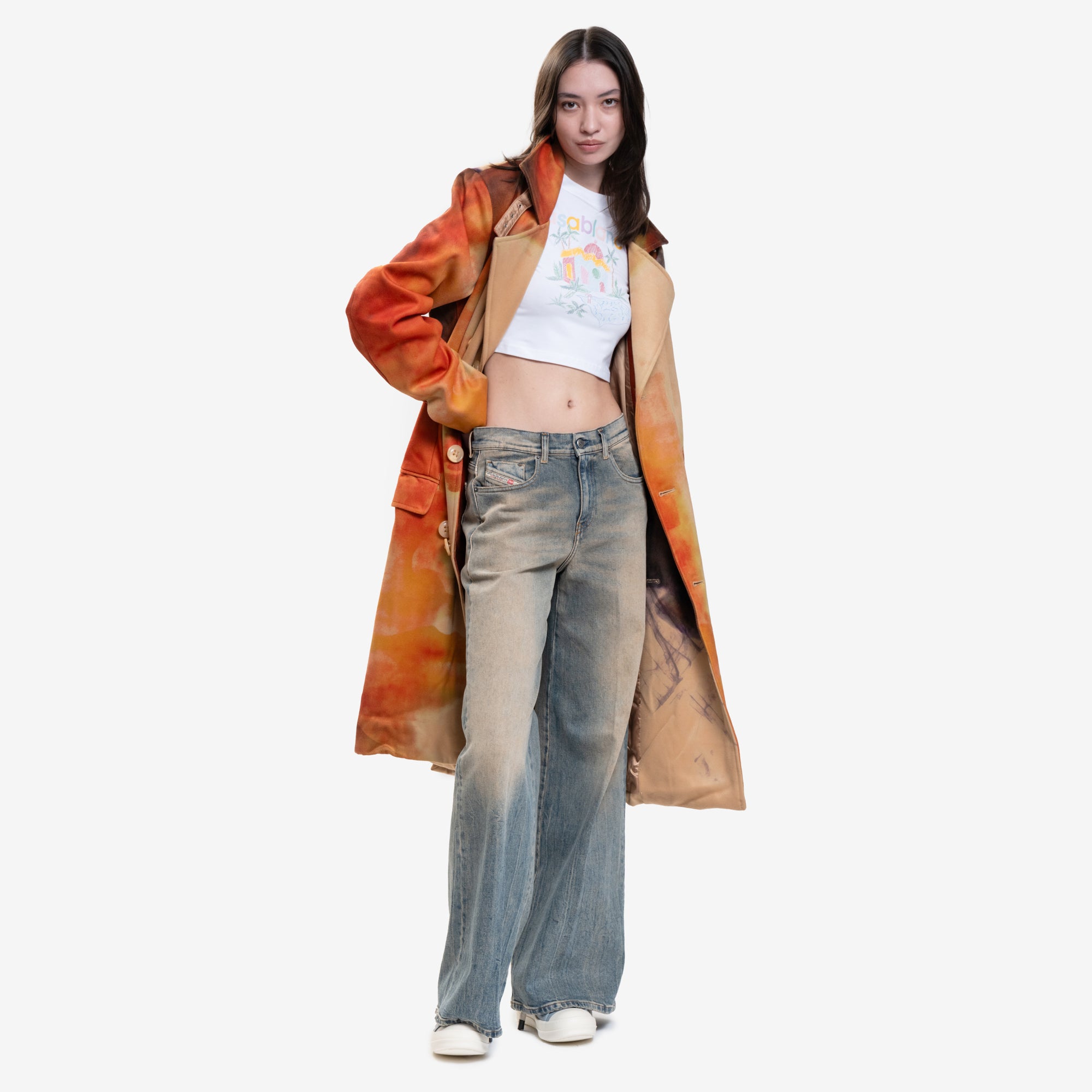 KidSuper Girl Face Overcoat Multi - 2