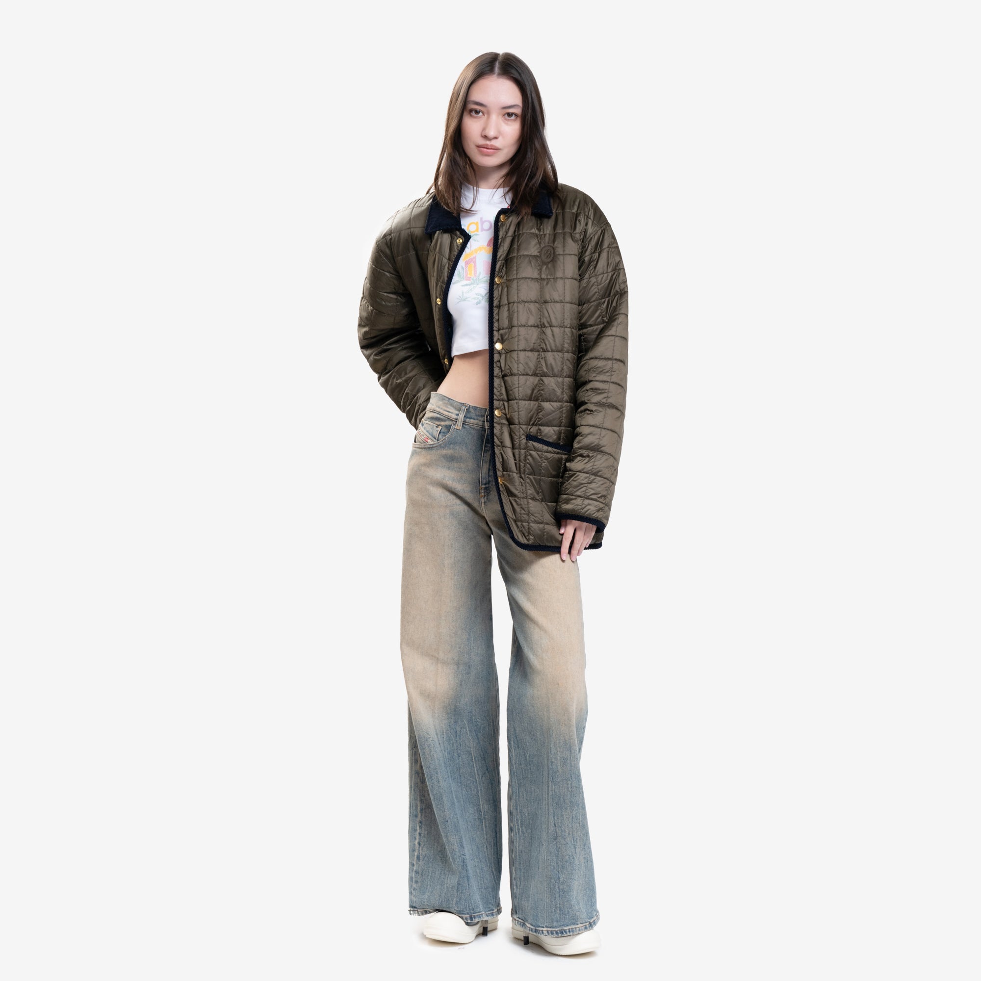 Drôle de Monsieur Le Veste Matelassee Khaki Green - 5