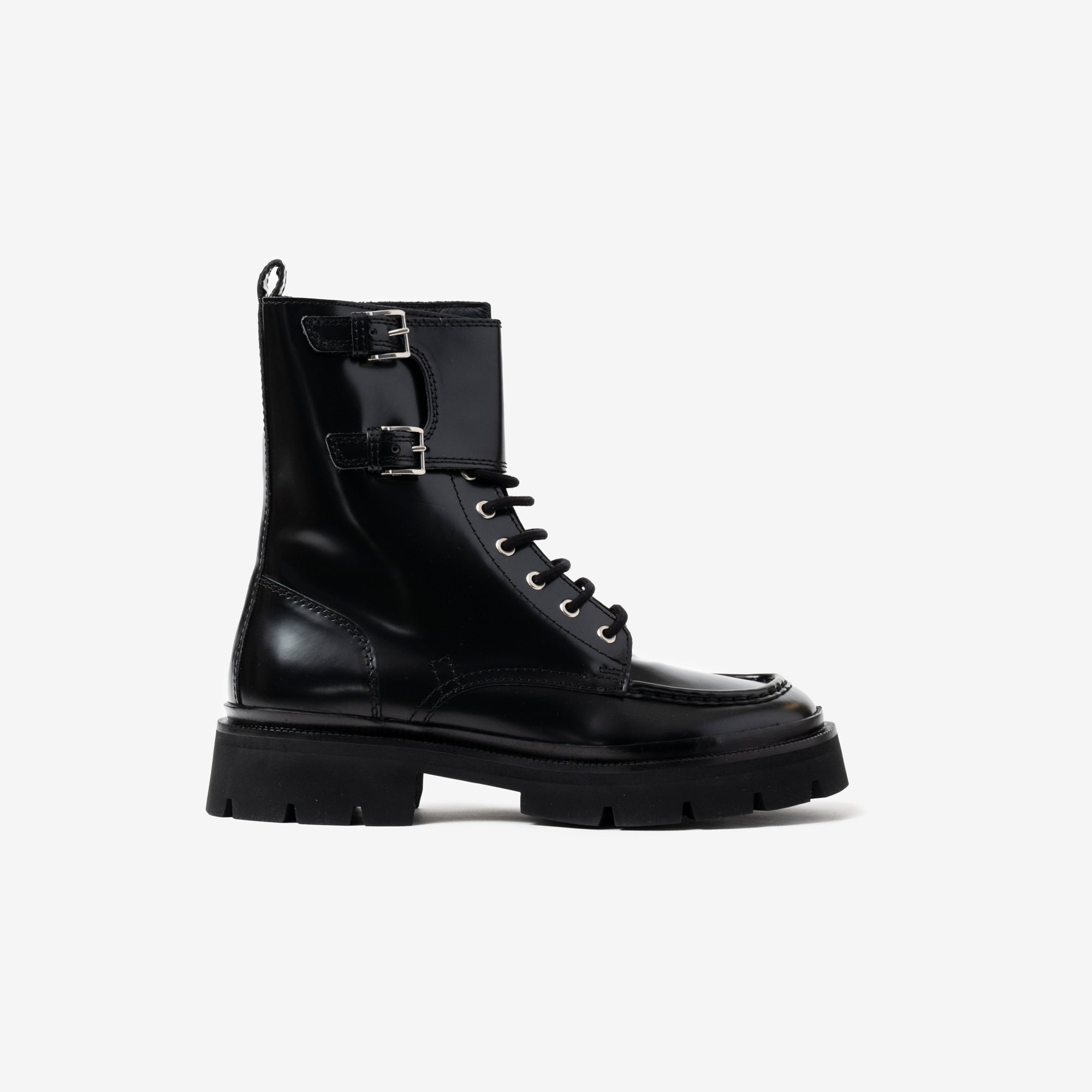 AMI Monk Double Strap Boots Black - 3