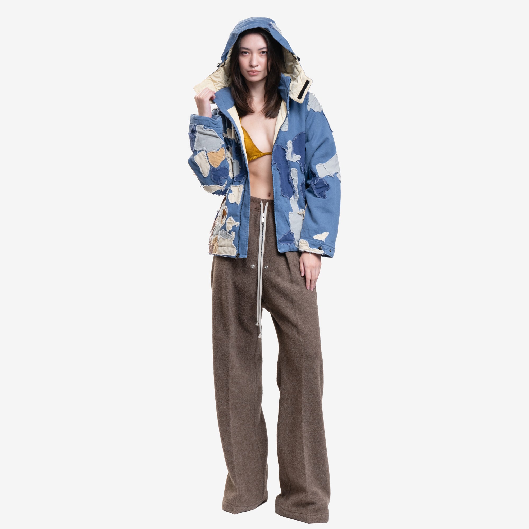 KidSuper Patchwork Canvas Jacket Blue - 2