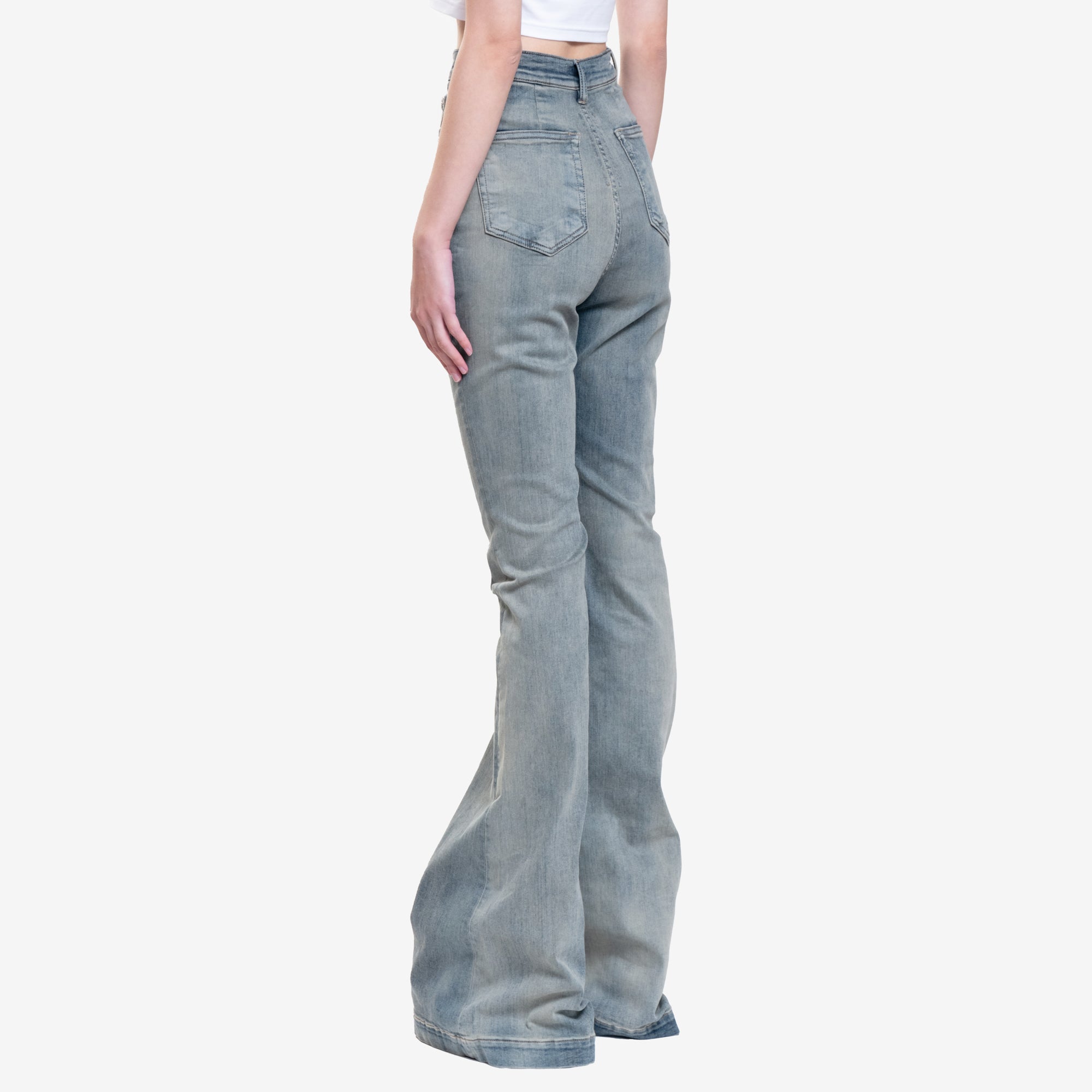 Rick Owens DRKSHDW Womens Bolan Bootcut Jeans Sky - 4