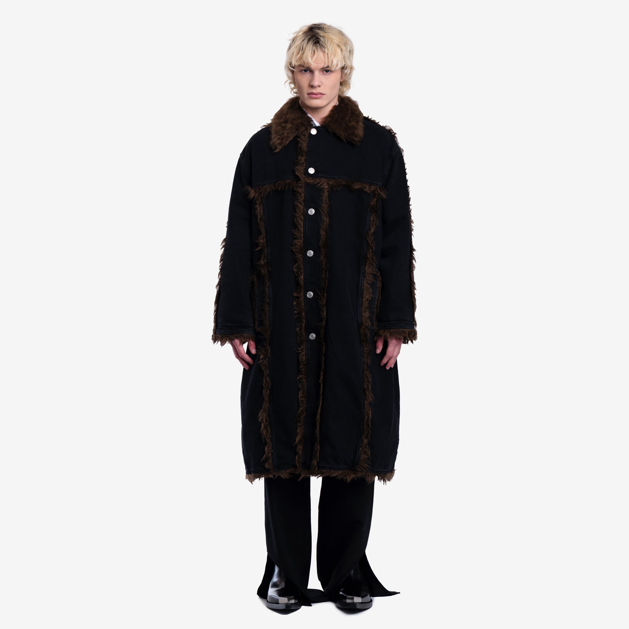 Achilles Ion Gabriel Durden Denim Coat Black - 1