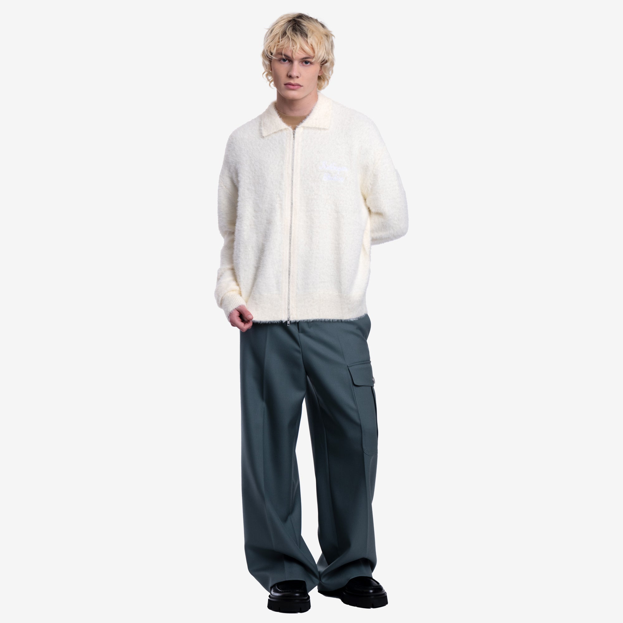 Photo of KidSuper Fuzzy Zip Sweater - 5