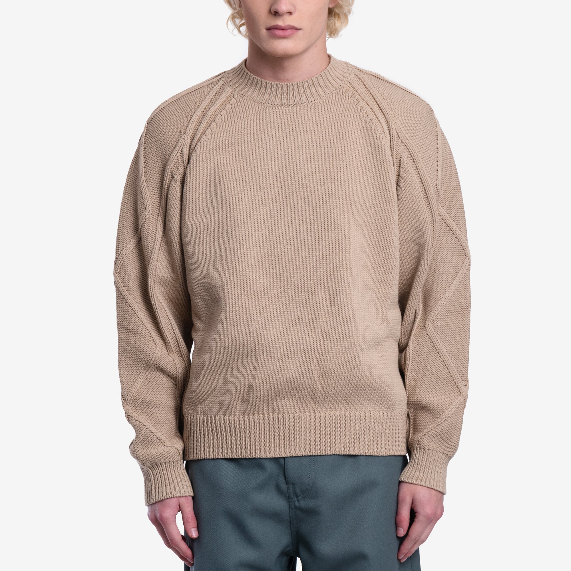Kenzo Cable Sweater Beige - 1
