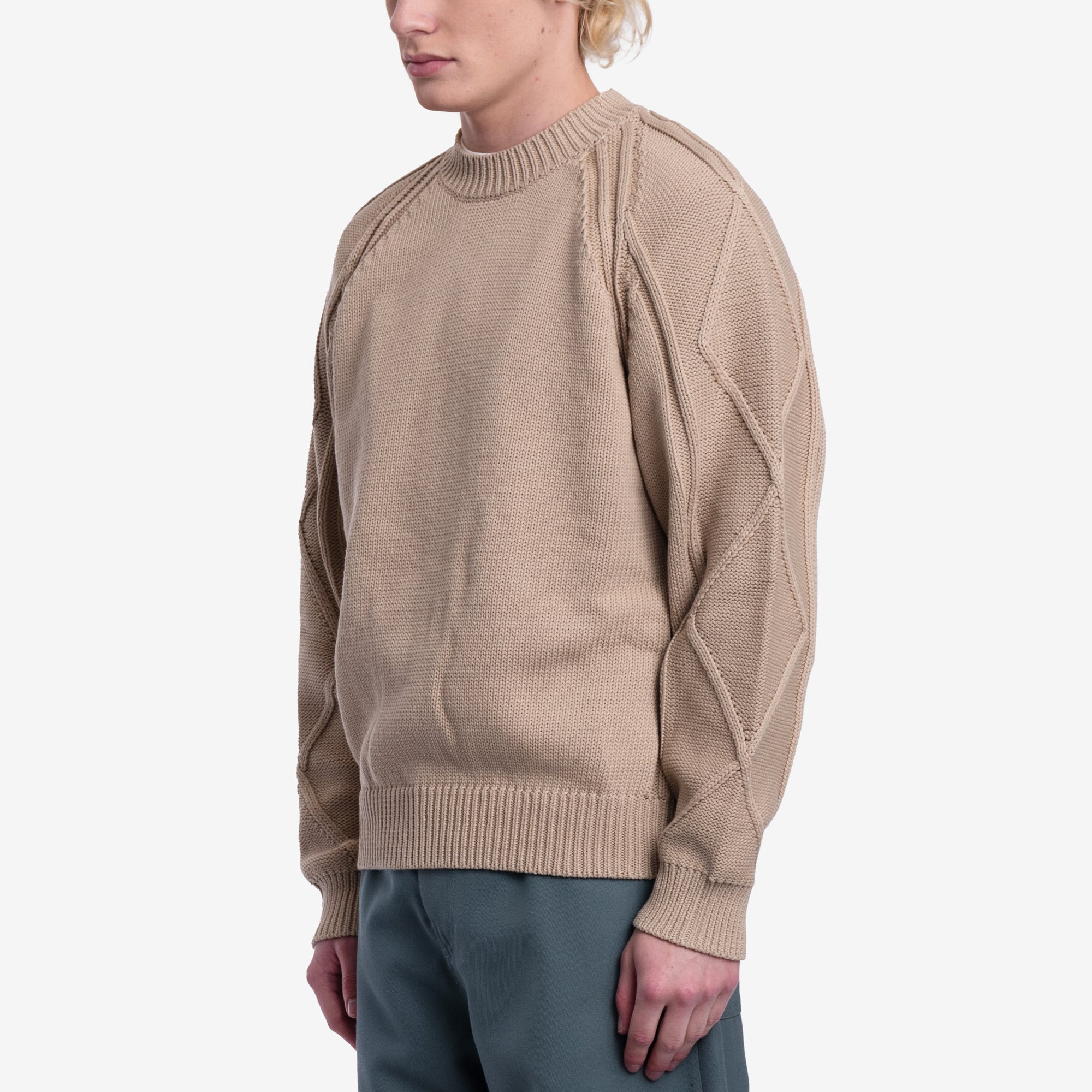 Kenzo Cable Sweater Beige - 3