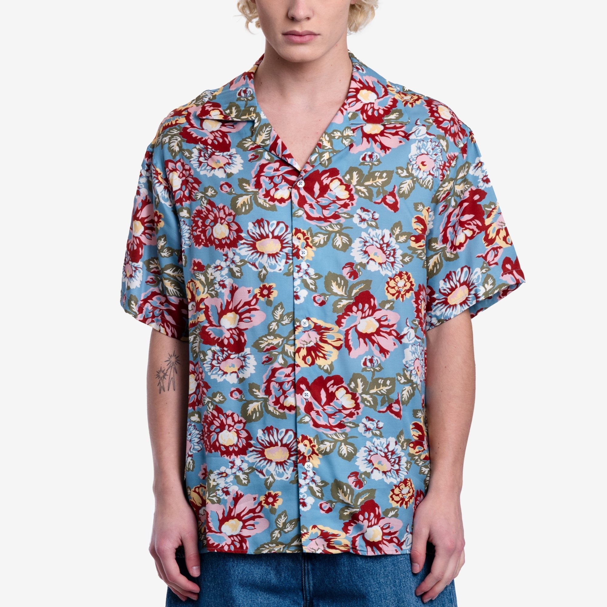 Drôle de Monsieur La Chemise Peony Blue - 1