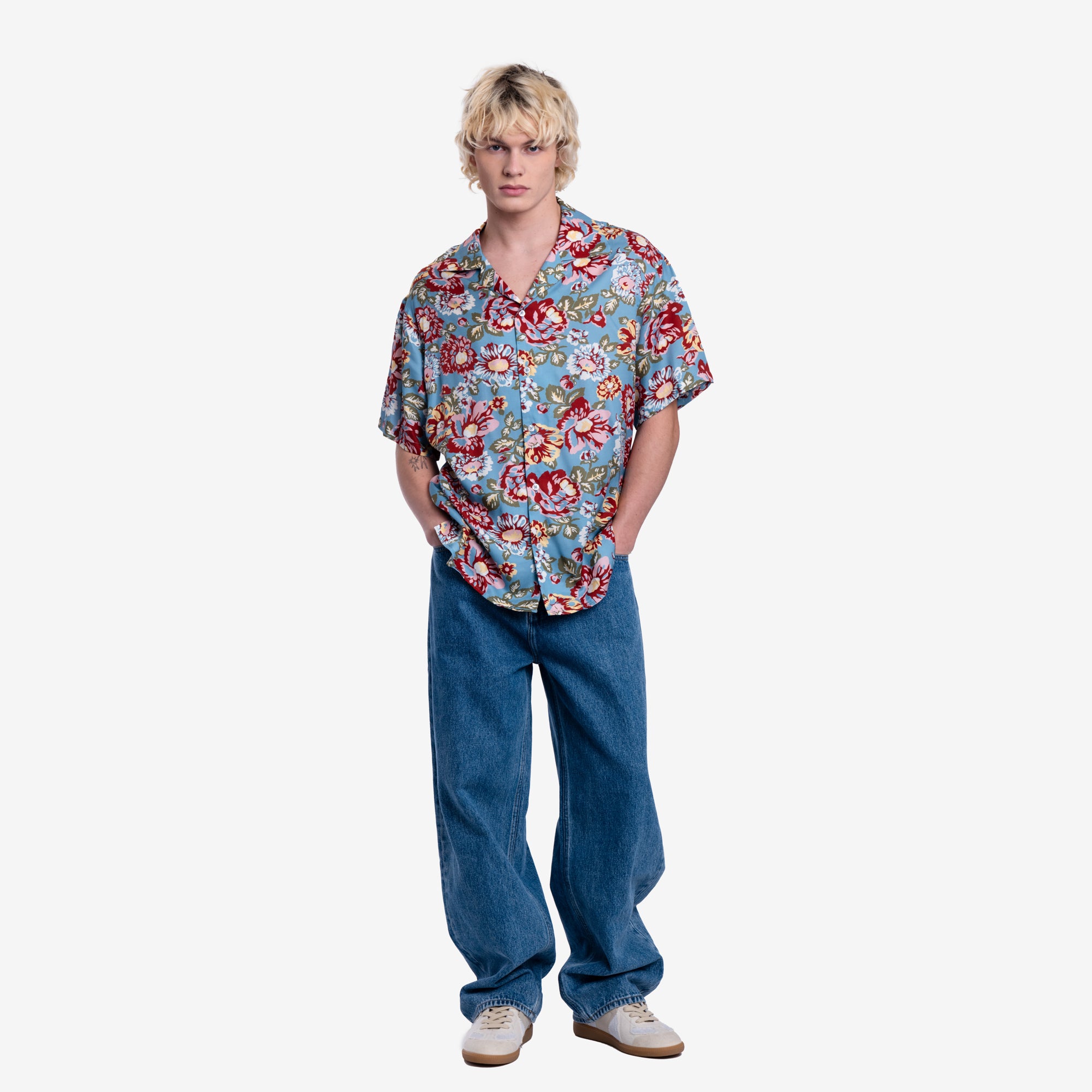 Drôle de Monsieur La Chemise Peony Blue - 2
