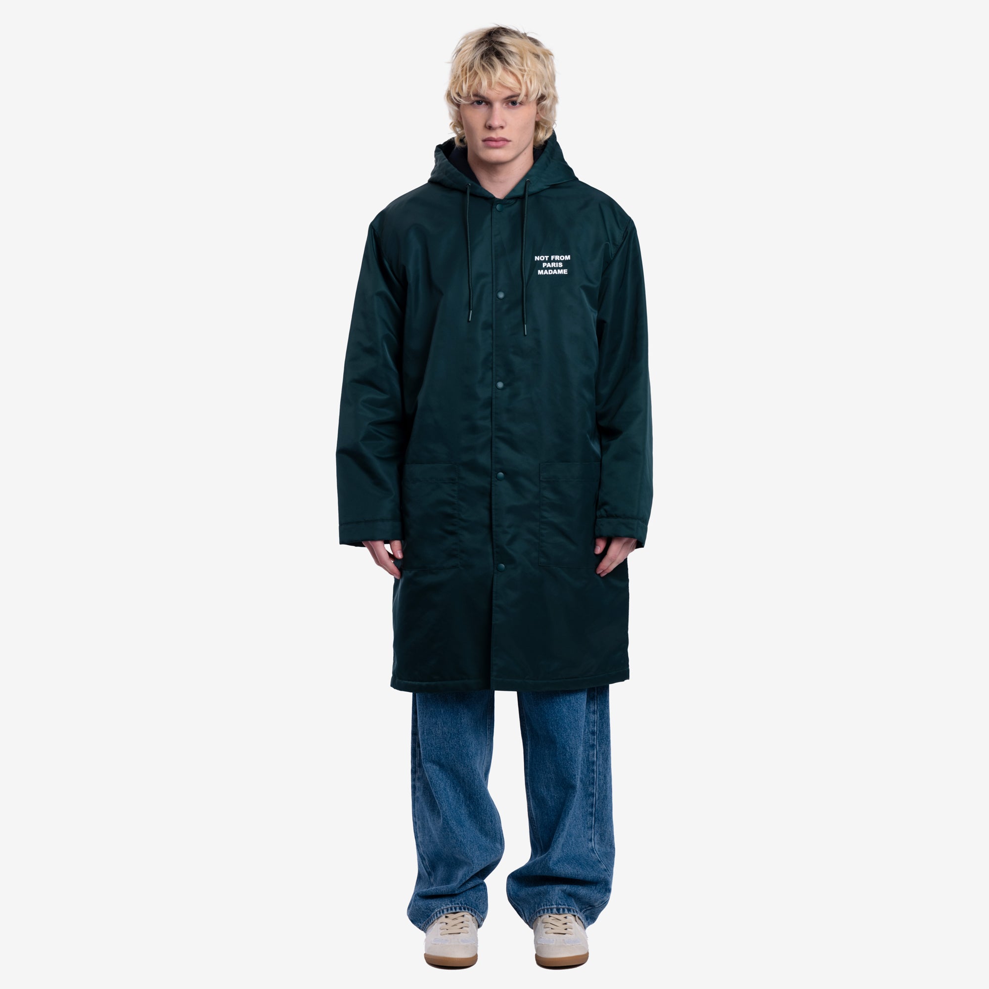 Drôle de Monsieur La Parka Slogan Dark Green - 1