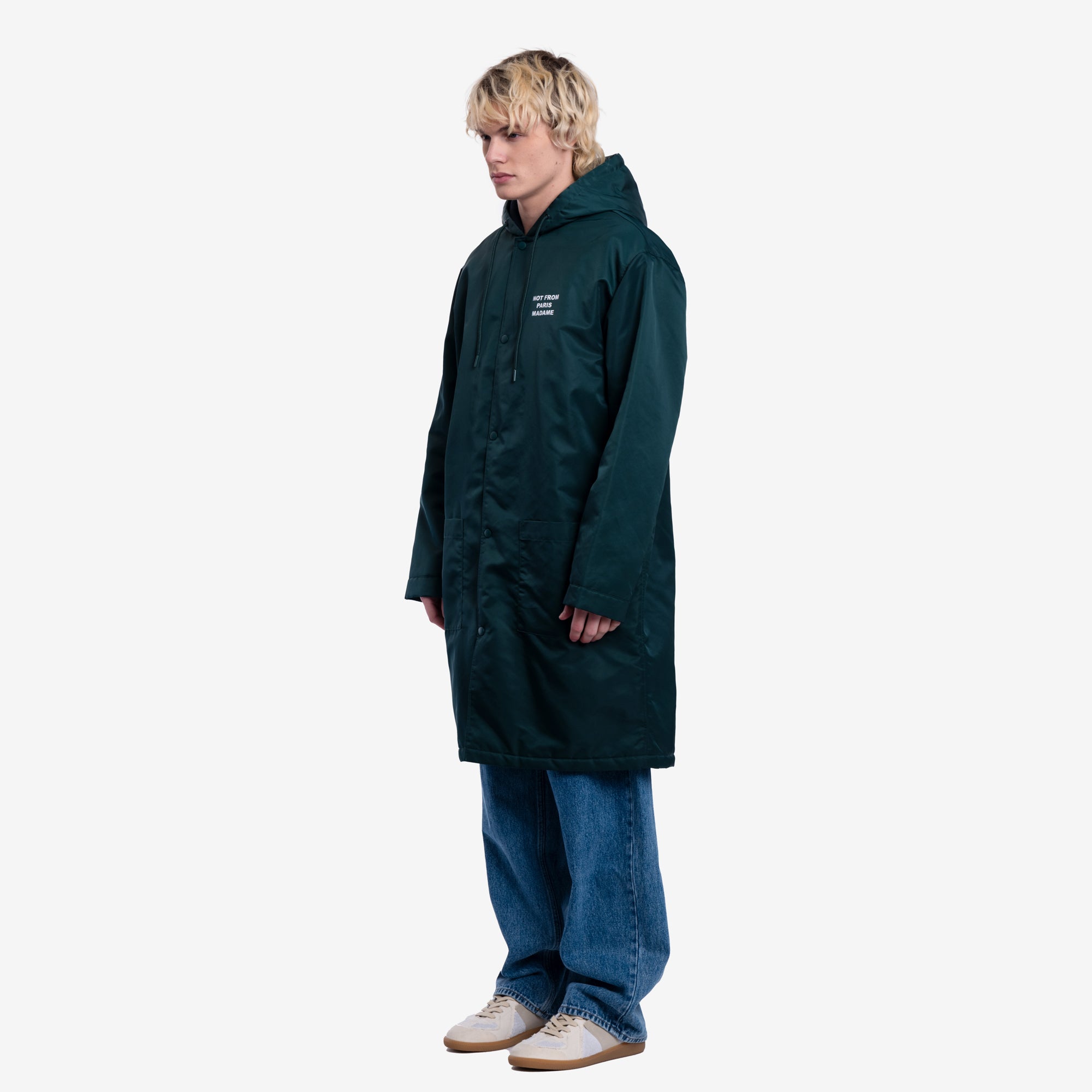 Drôle de Monsieur La Parka Slogan Dark Green - 3