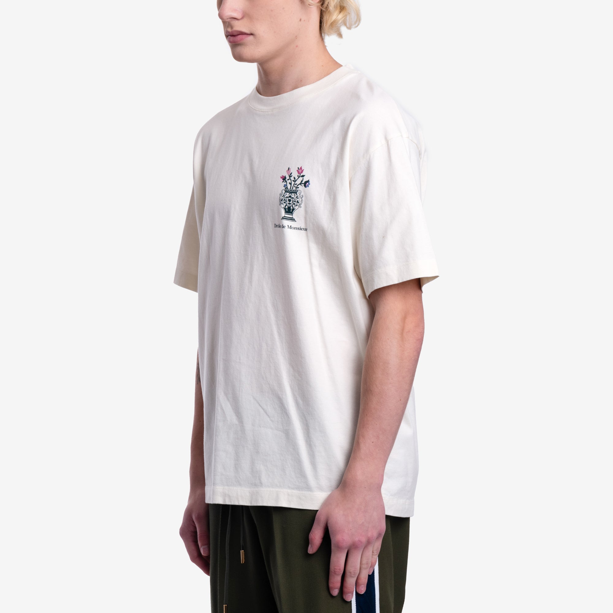 Drôle de Monsieur Le T-Shirt Vase Cream - 3