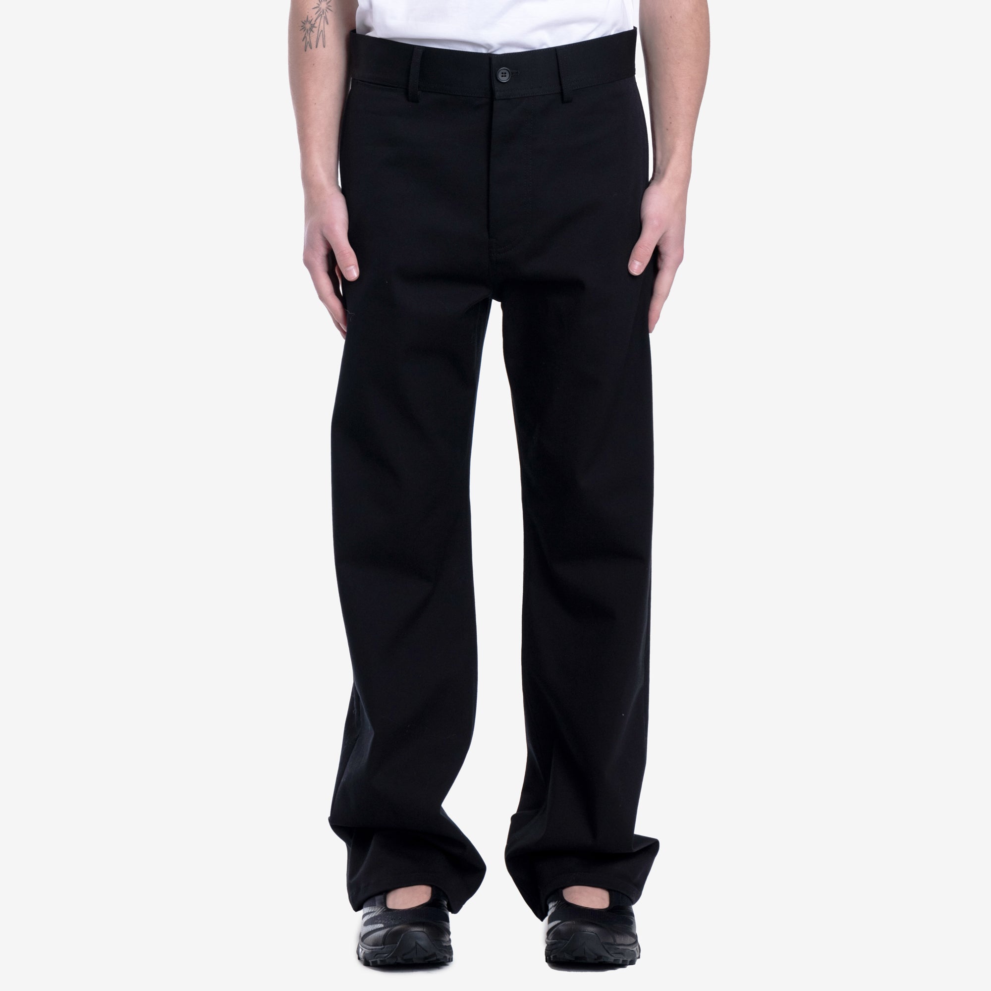 MARNI Straight Leg Chino Pants Black - 1