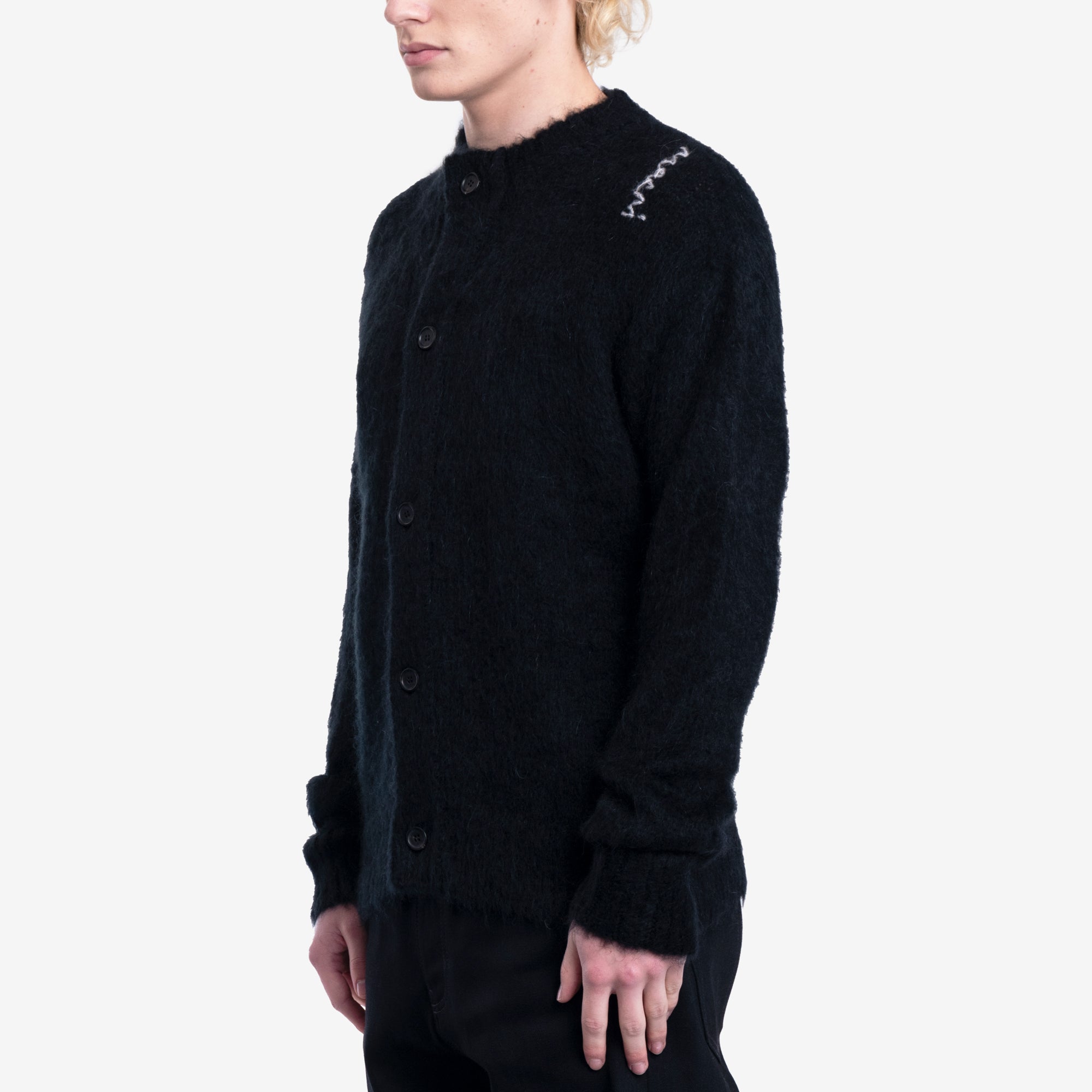 MARNI Fuzzy Wuzzy Cardigan Black - 3