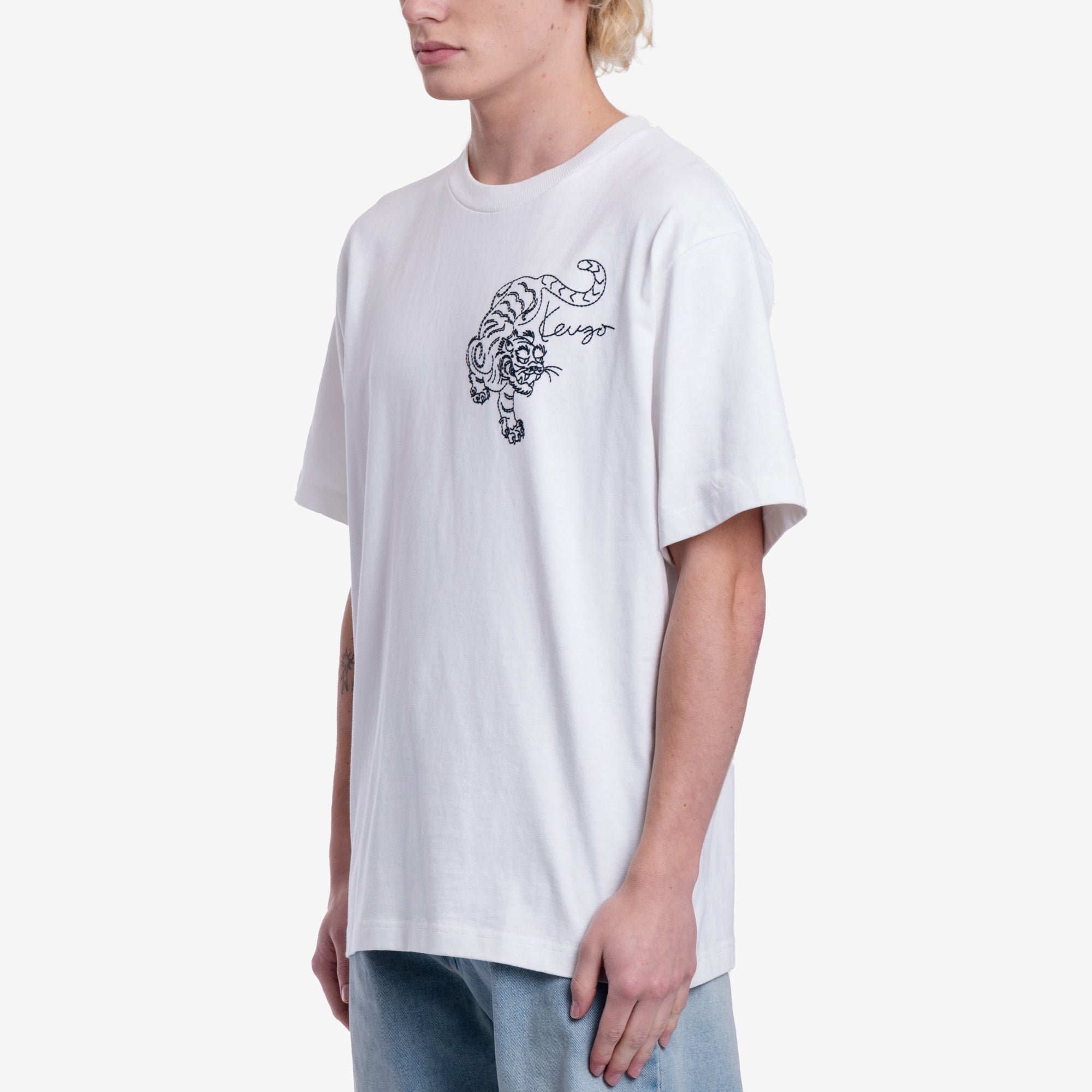Kenzo Gots Star Tiger Over T-shirt Off White - 3
