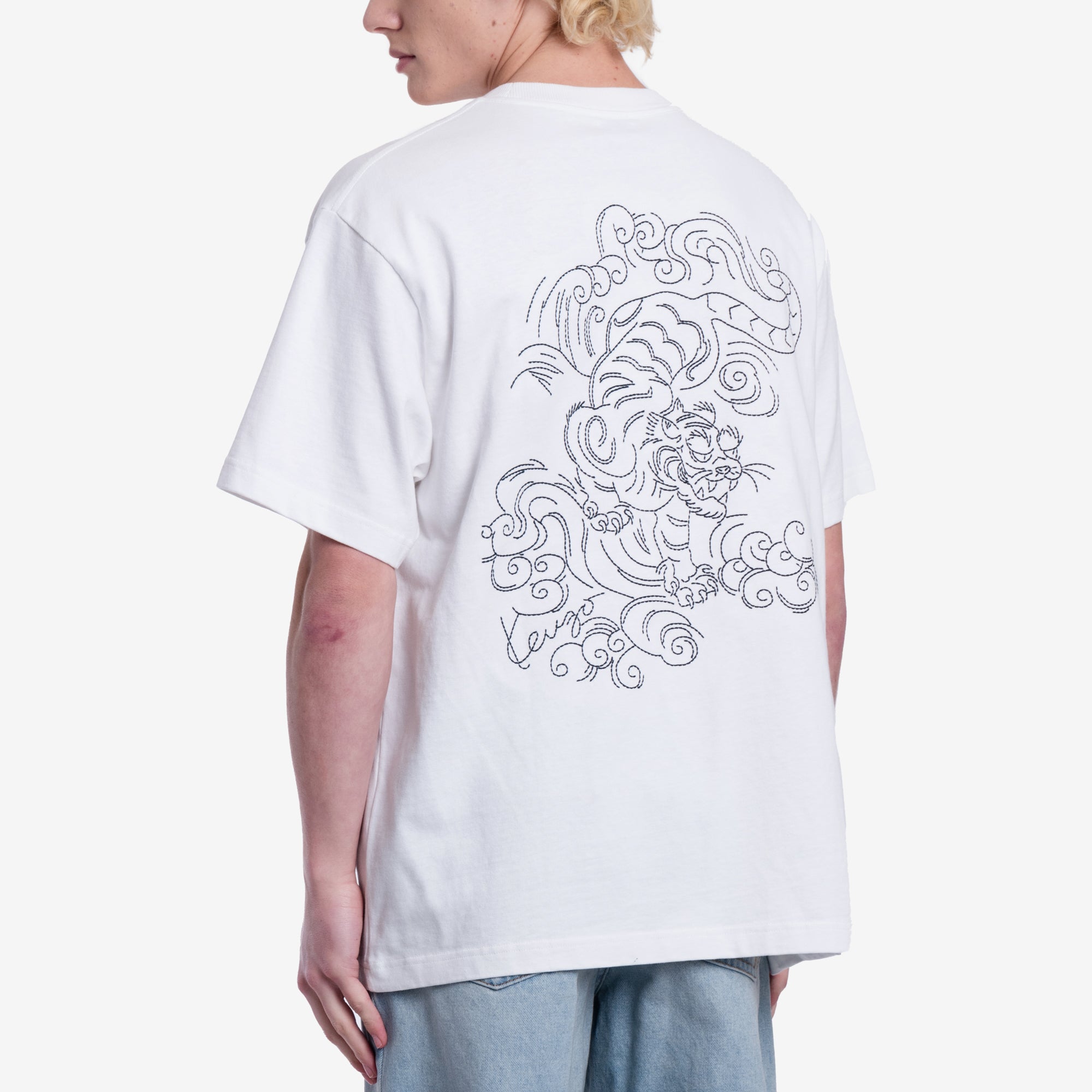 Kenzo Gots Star Tiger Over T-shirt Off White - 4