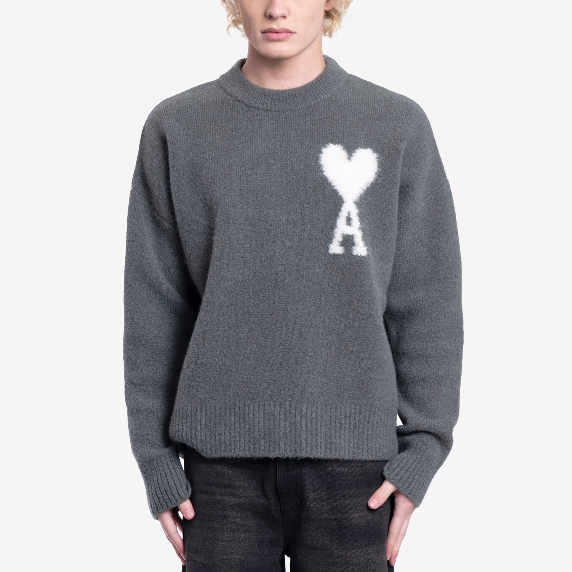 AMI Off White ADC Sweater Antique Clay - 1