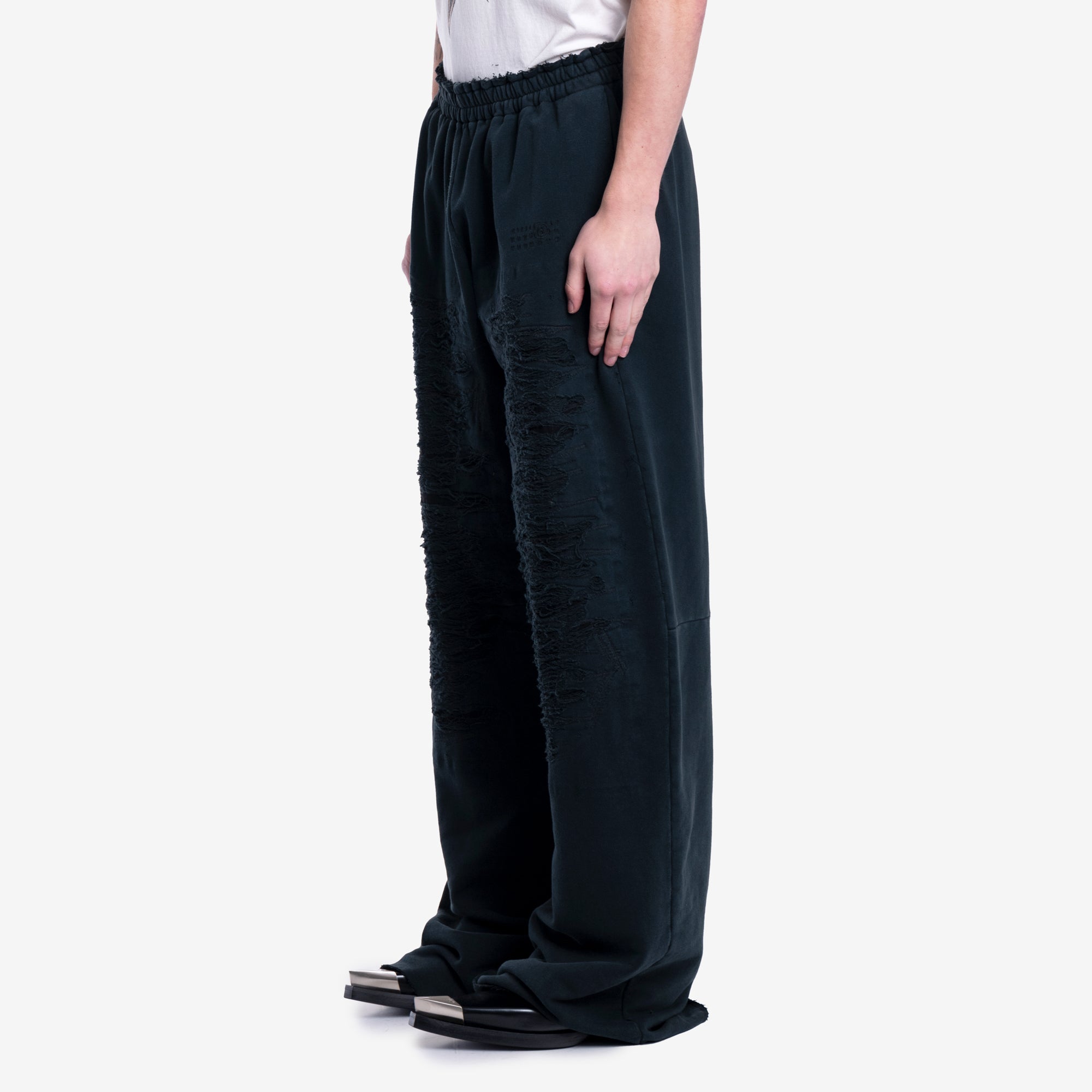 MM6 Destroyed Sweatpants Black - 3