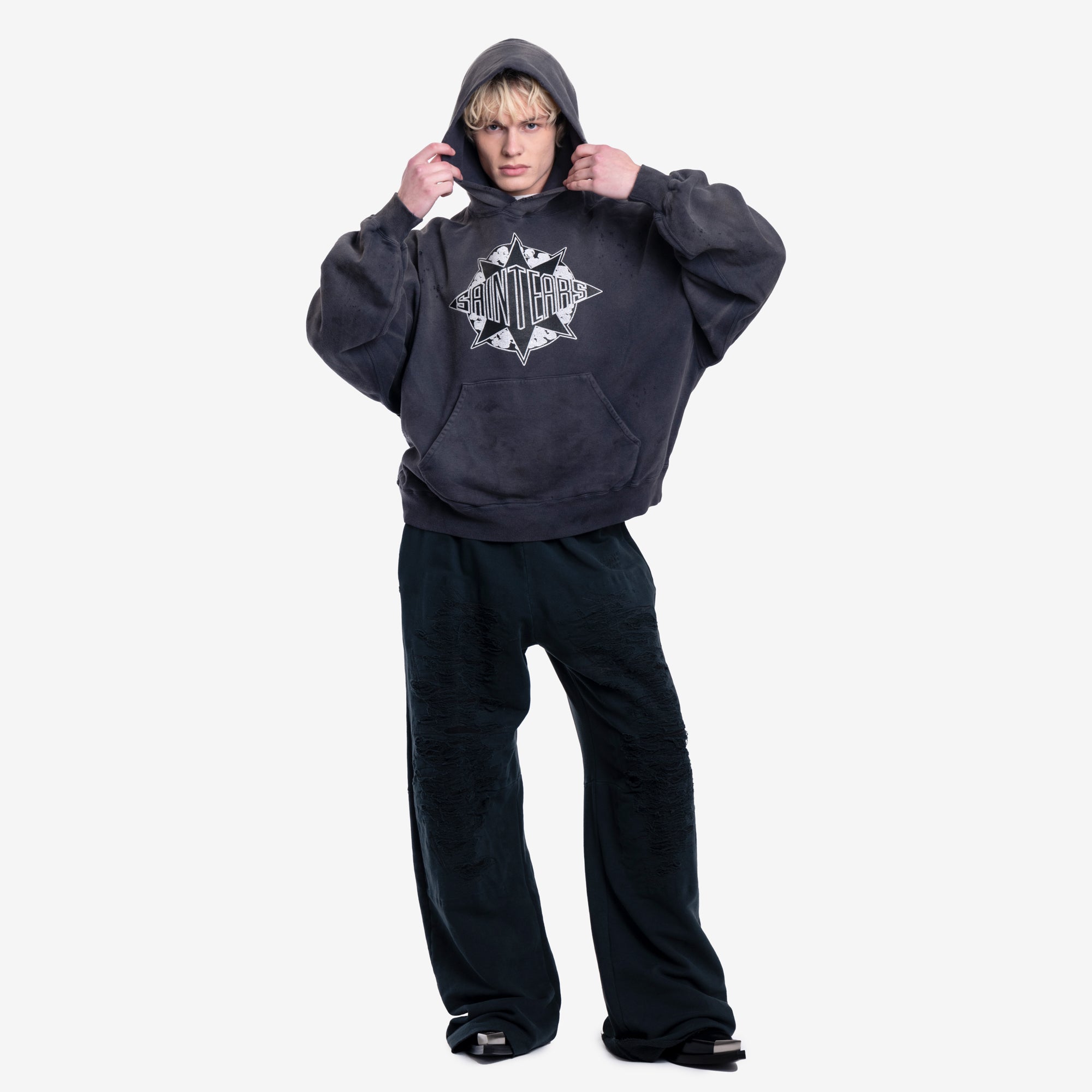 Saint Mxxxxxx Saint Tears Hoody Black - 2
