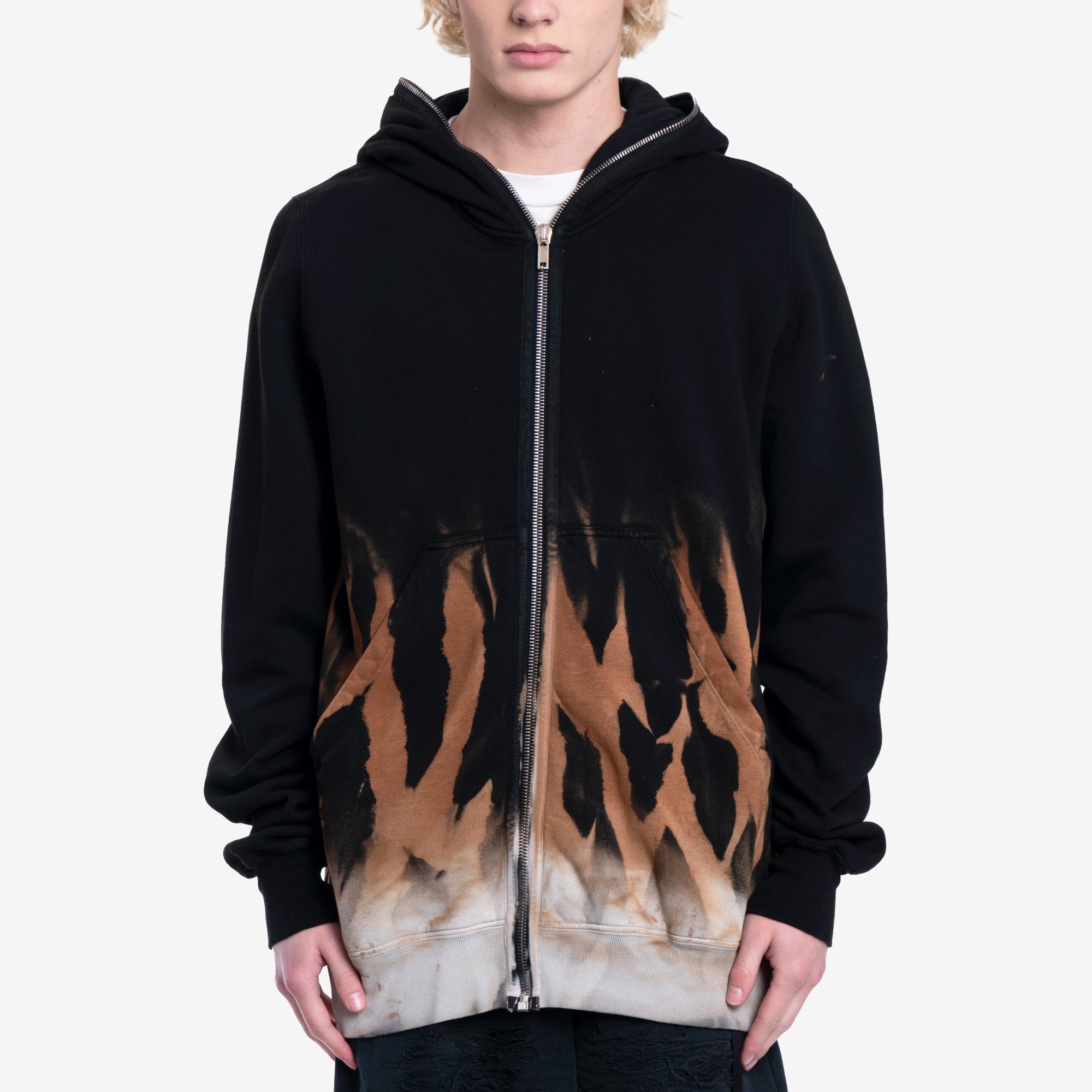 Rick Owens DRKSHDW Jumbo Gimp Zip Hoody Black - 1