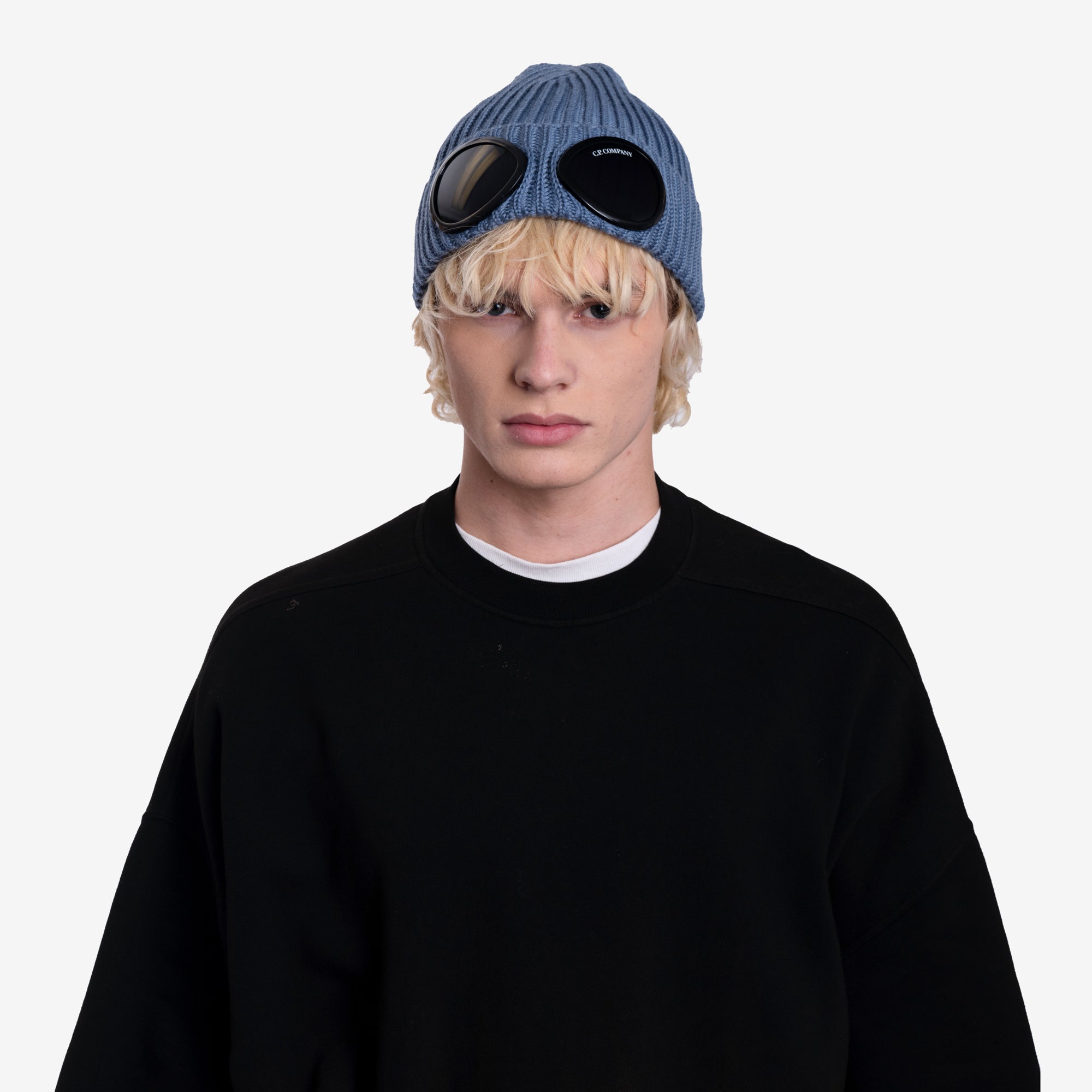 Photo of C.P. Company Extra Fine Wool Goggle Beanie - 2