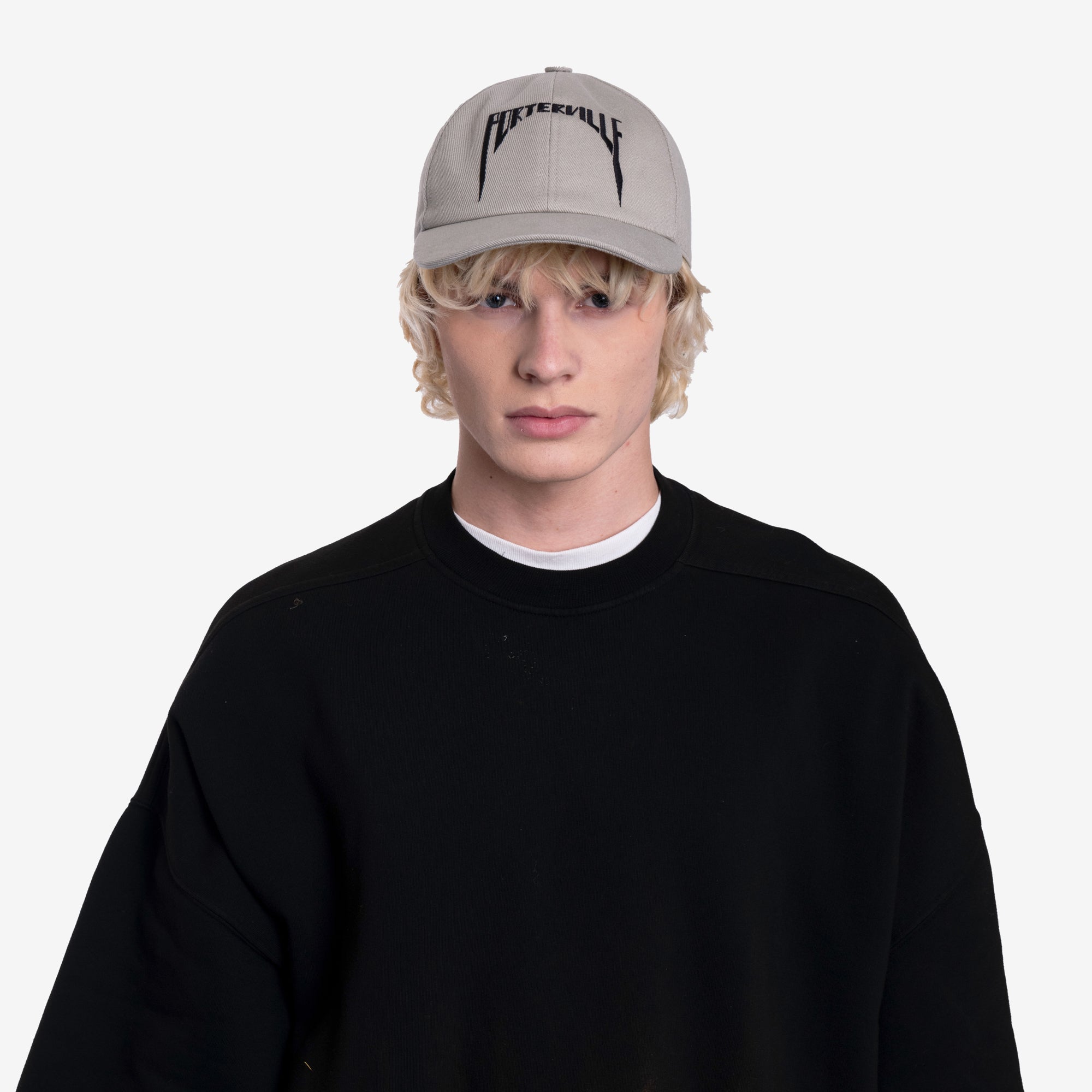 Rick Owens DRKSHDW Porterville Denim Baseball Cap Pearl - 2