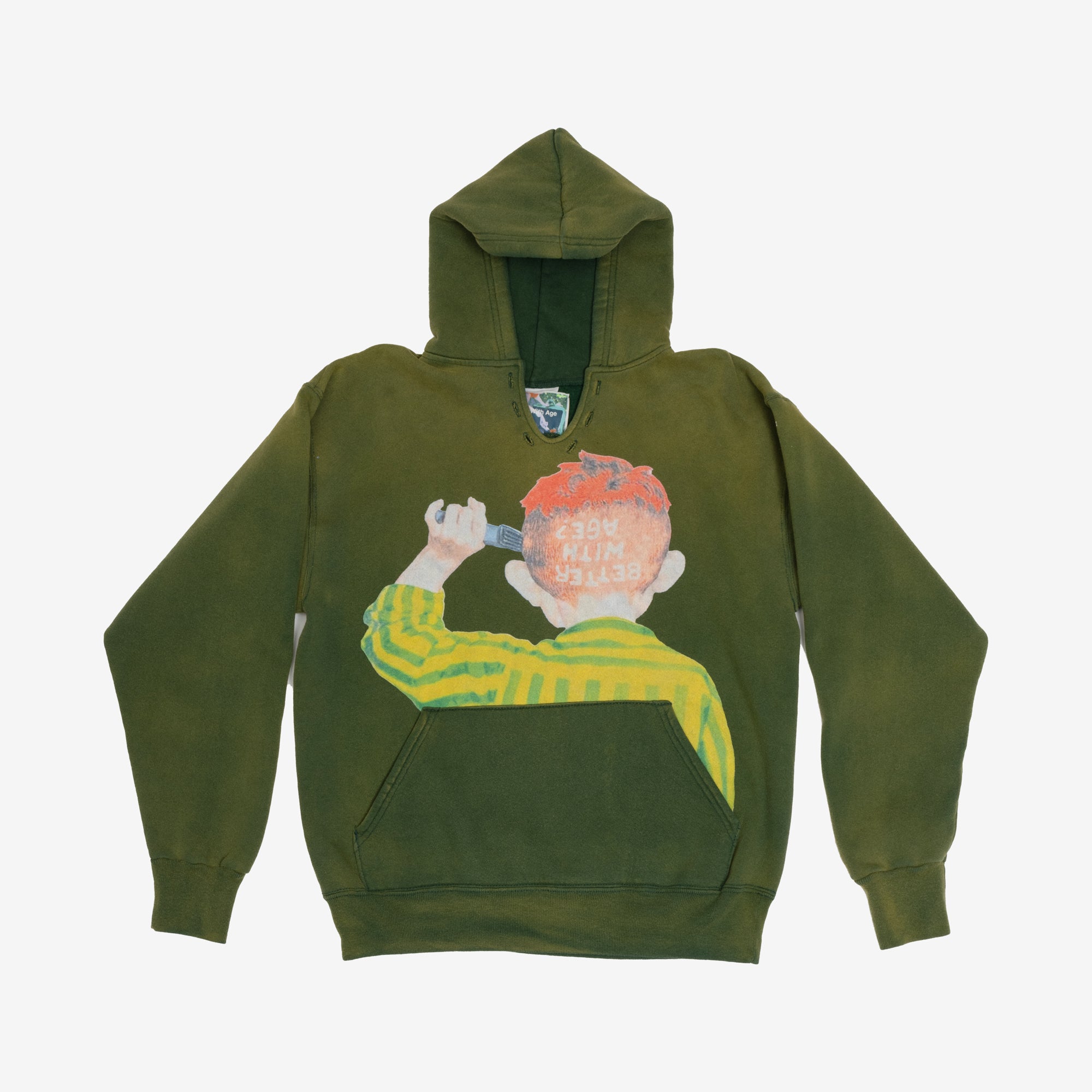 Better With Age Protest Art Hoody Green - 6