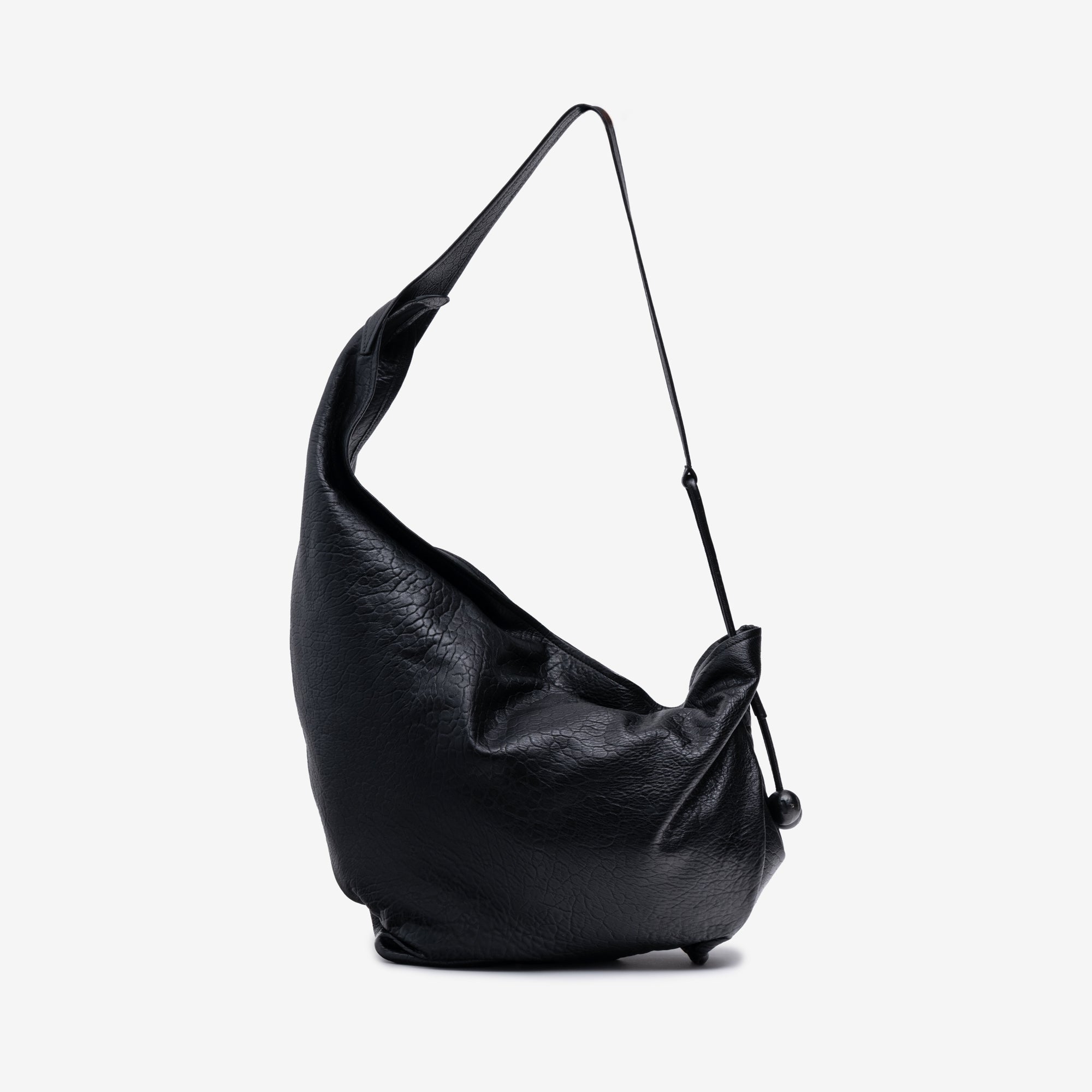 MARNI Large Hobo Shoulder Bag Black - 1