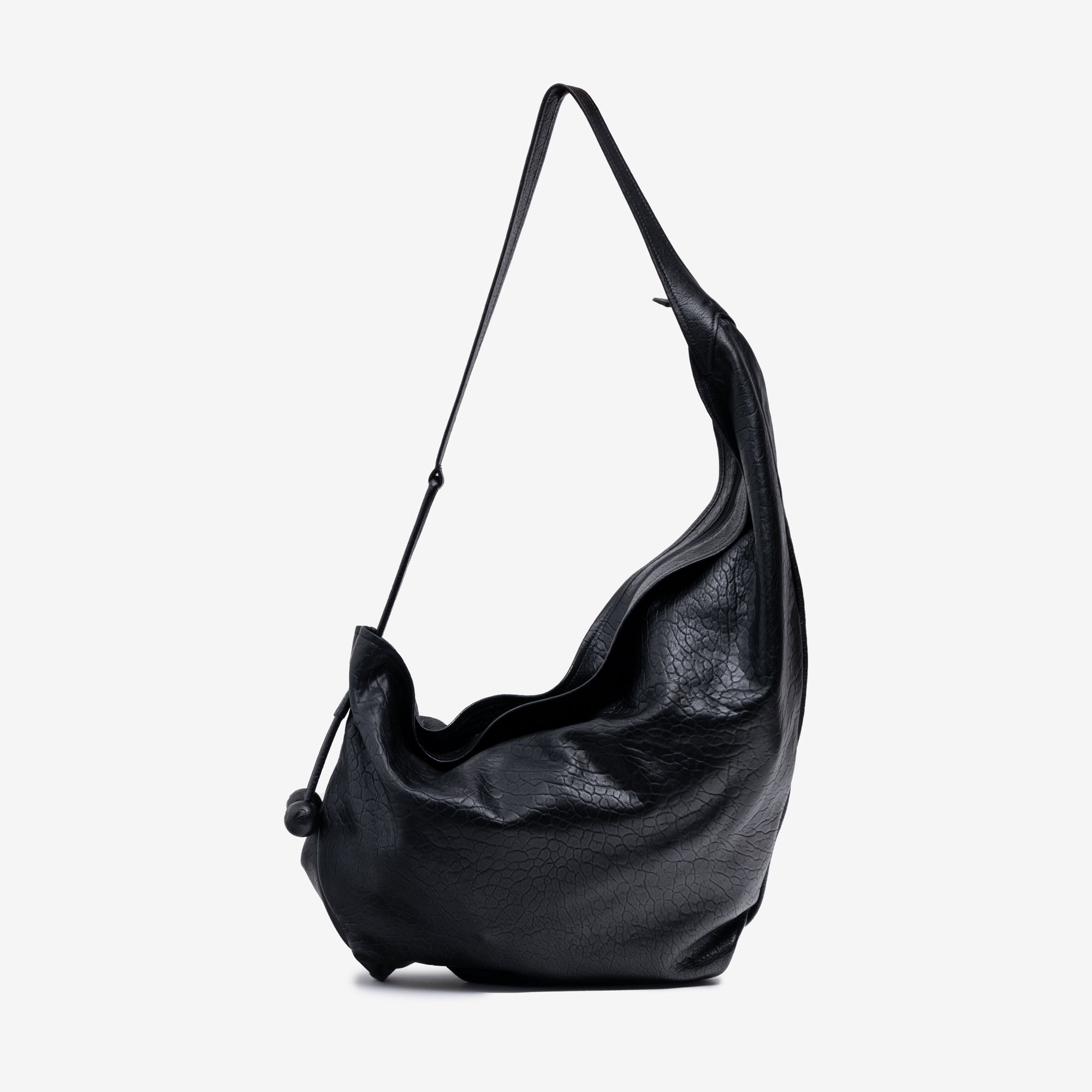 MARNI Large Hobo Shoulder Bag Black - 4
