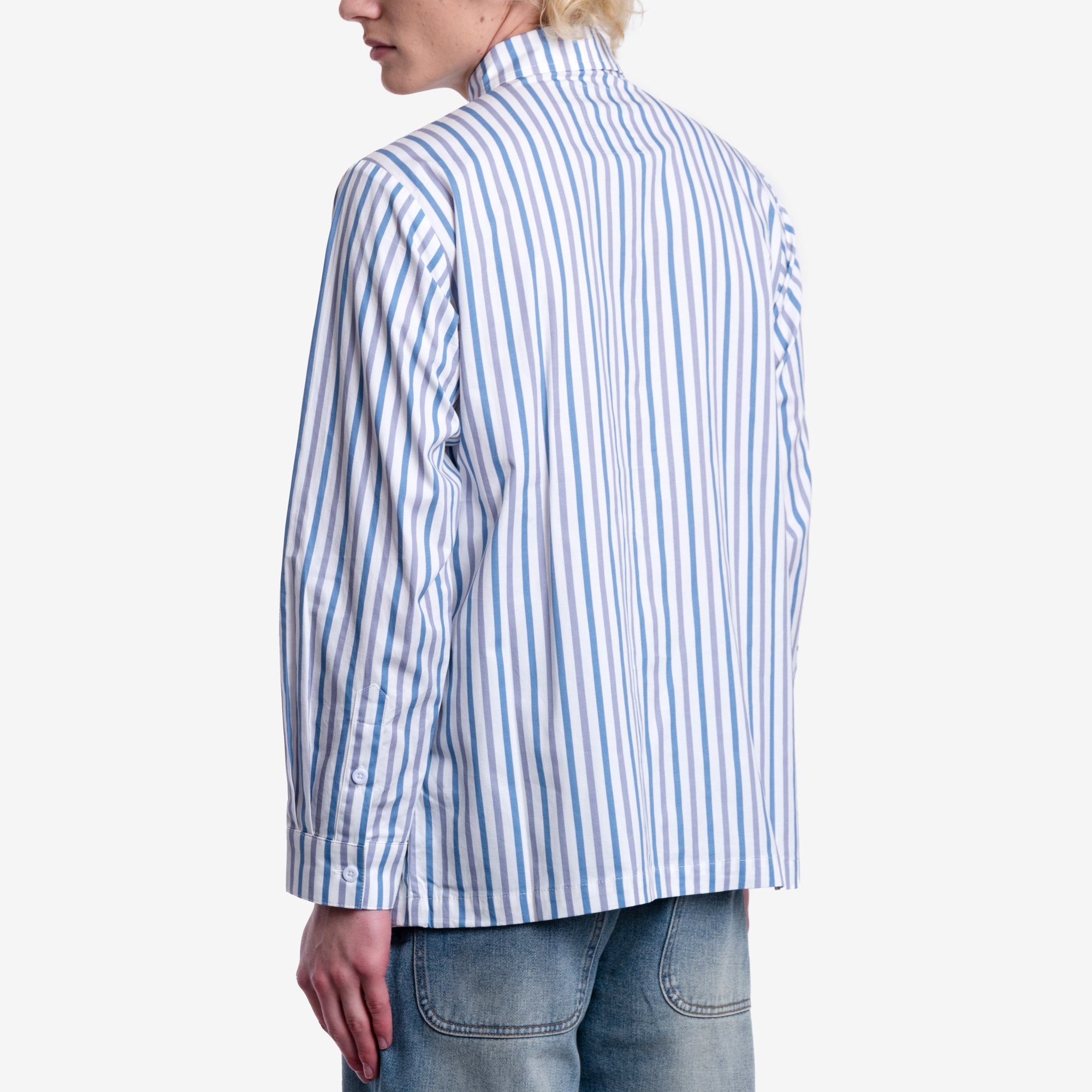 KidSuper Striped Face Shirt White - 4