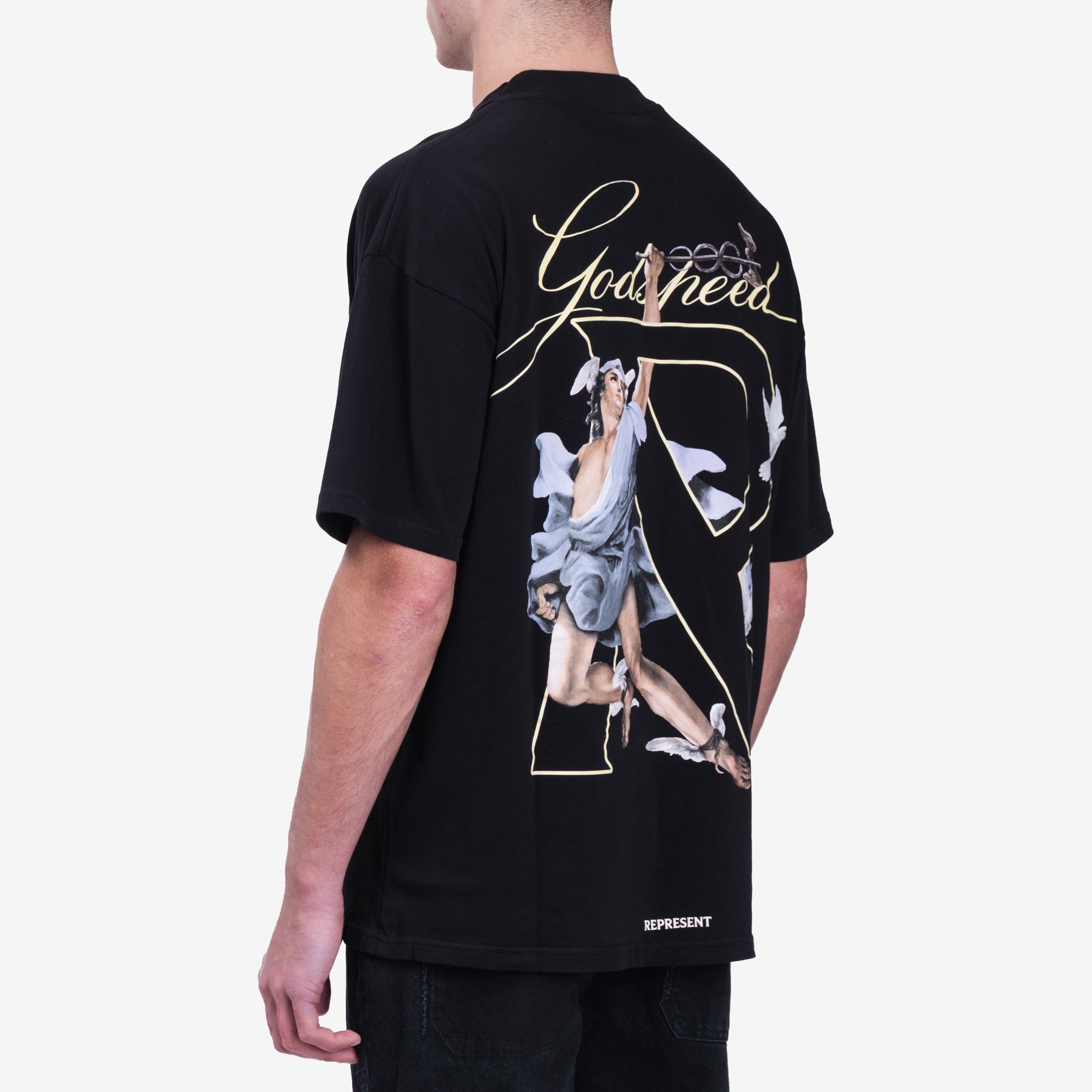 Represent Hermes T-Shirt Jet Black - 4
