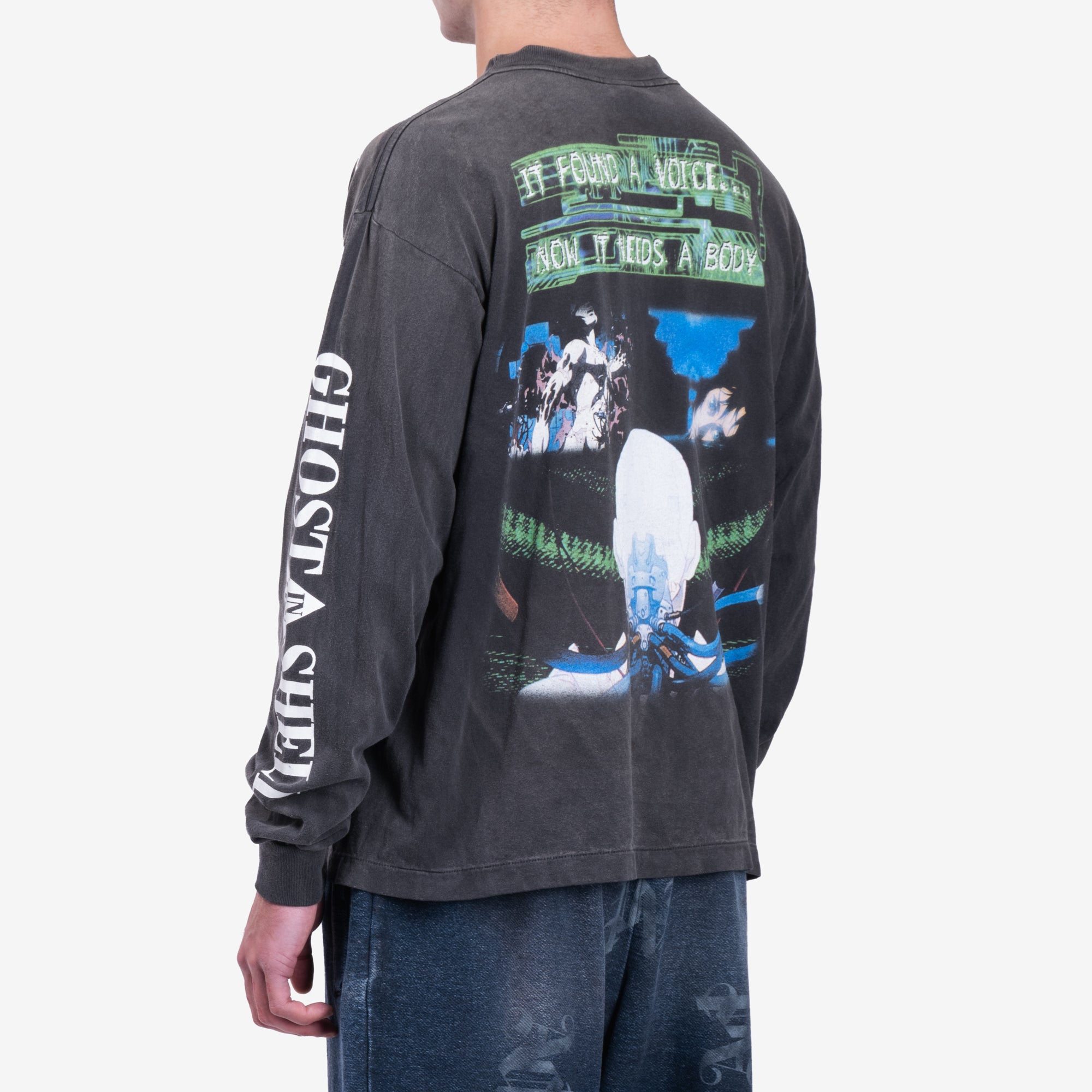 Saint Mxxxxxx Ilya Ghost in the Shell T-Shirt Black - 4