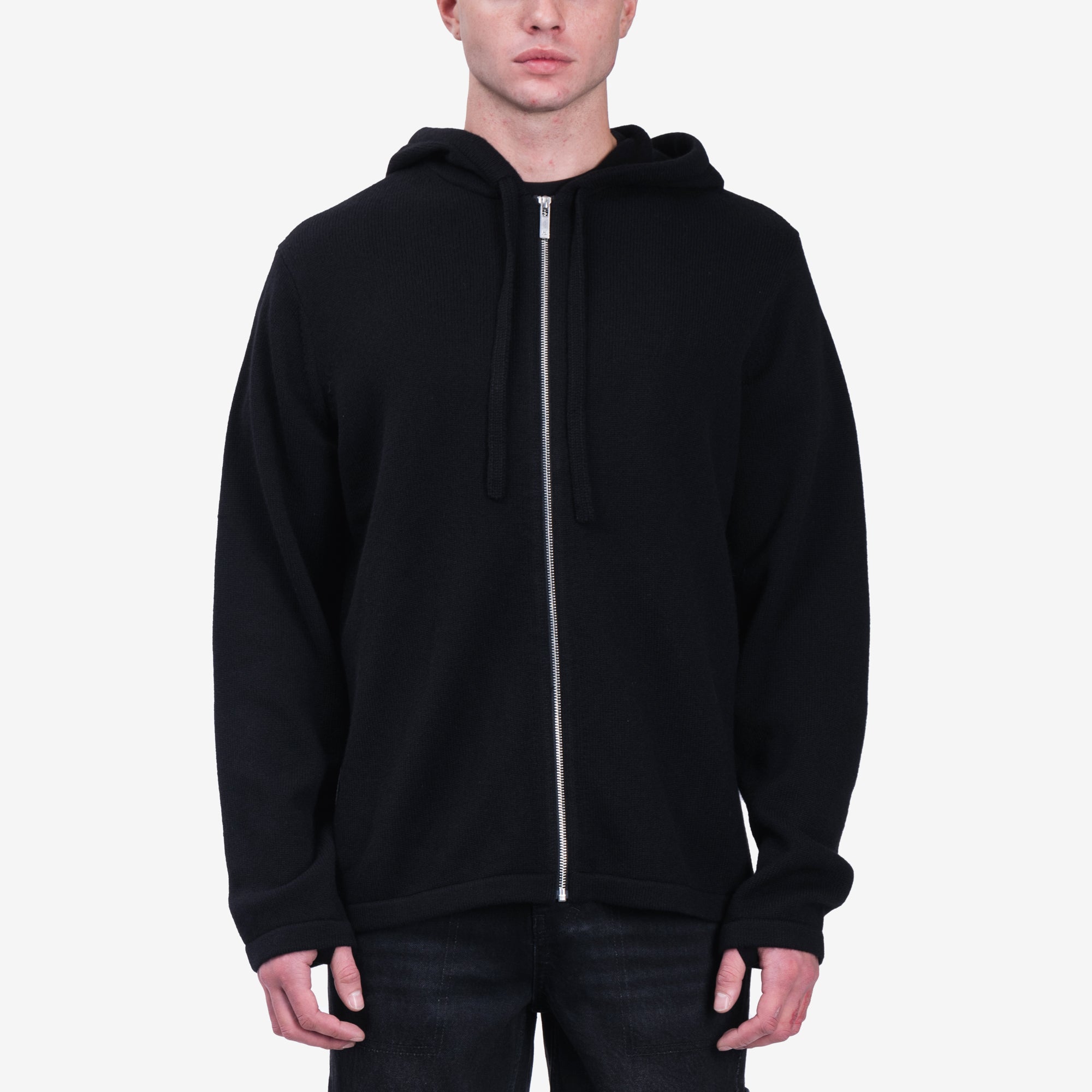 Helmut Lang Mohawk Zip Hoody Black - 1