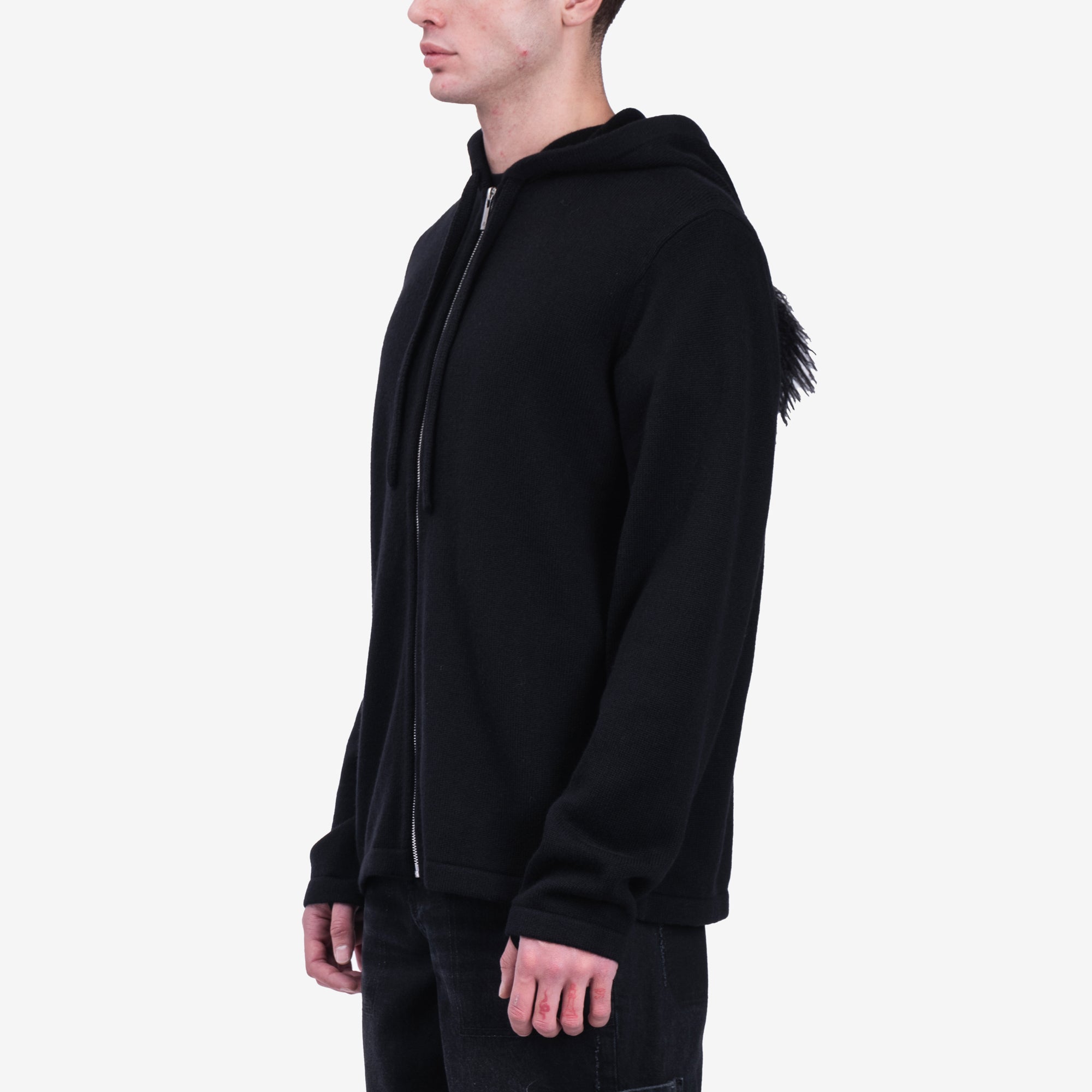 Helmut Lang Mohawk Zip Hoody Black - 3
