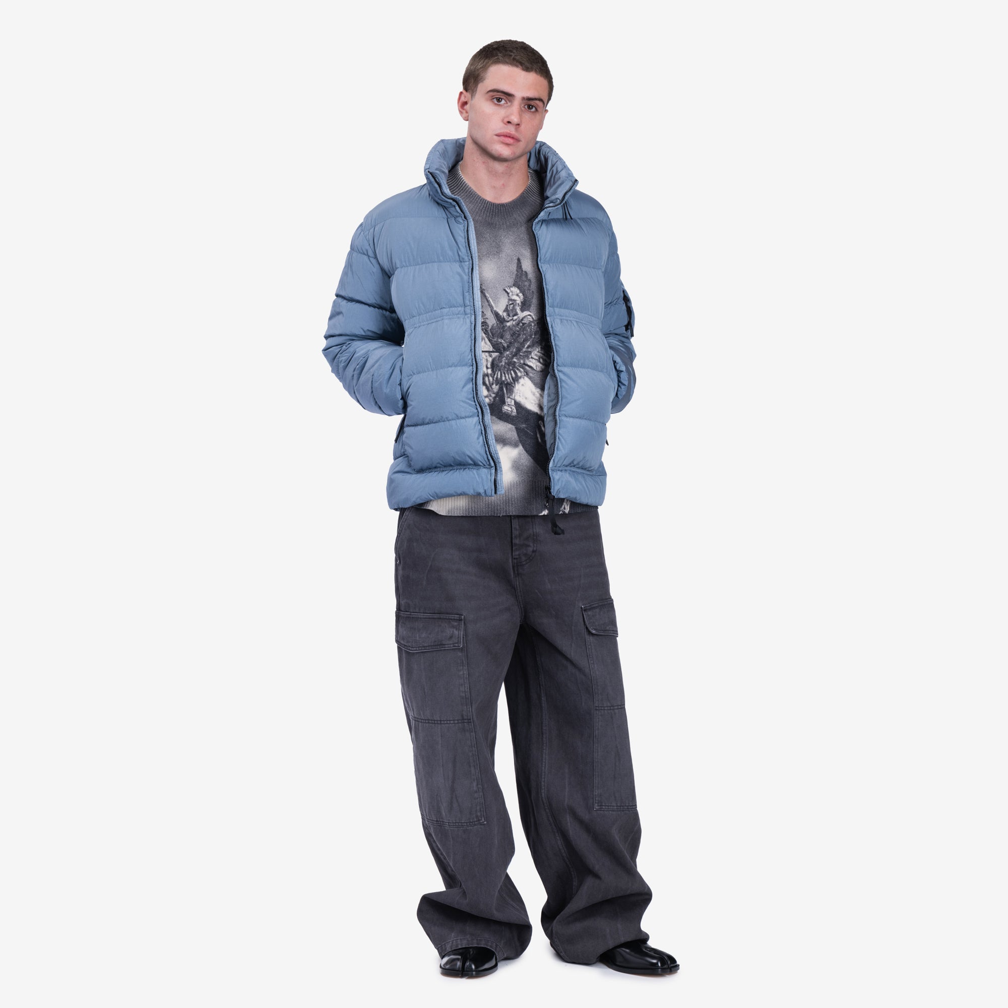 C.P. Company Chrome - R Down Jacket Flint Stone - 2