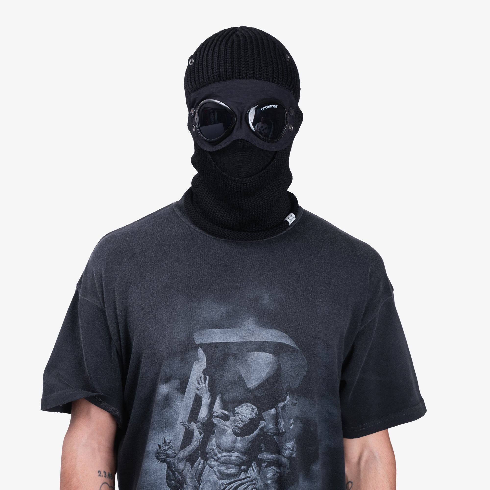 Photo of C.P. Company Extra Fine Wool Goggle Balaclava - 5